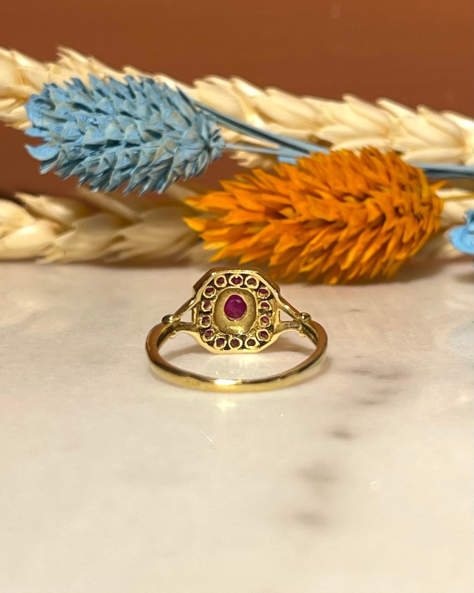 Bague Art - déco Rubis "Osanna" - Elliade Paris