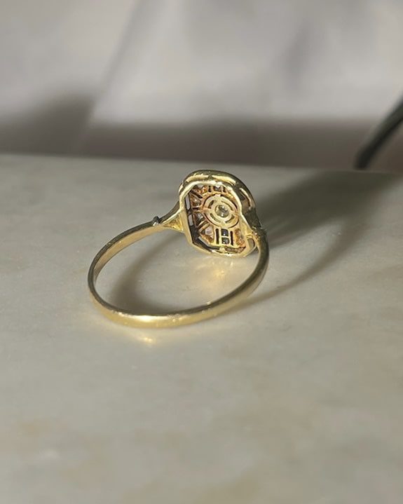 Bague Art - déco saphirs et diamants "Lilo" - Elliade Paris