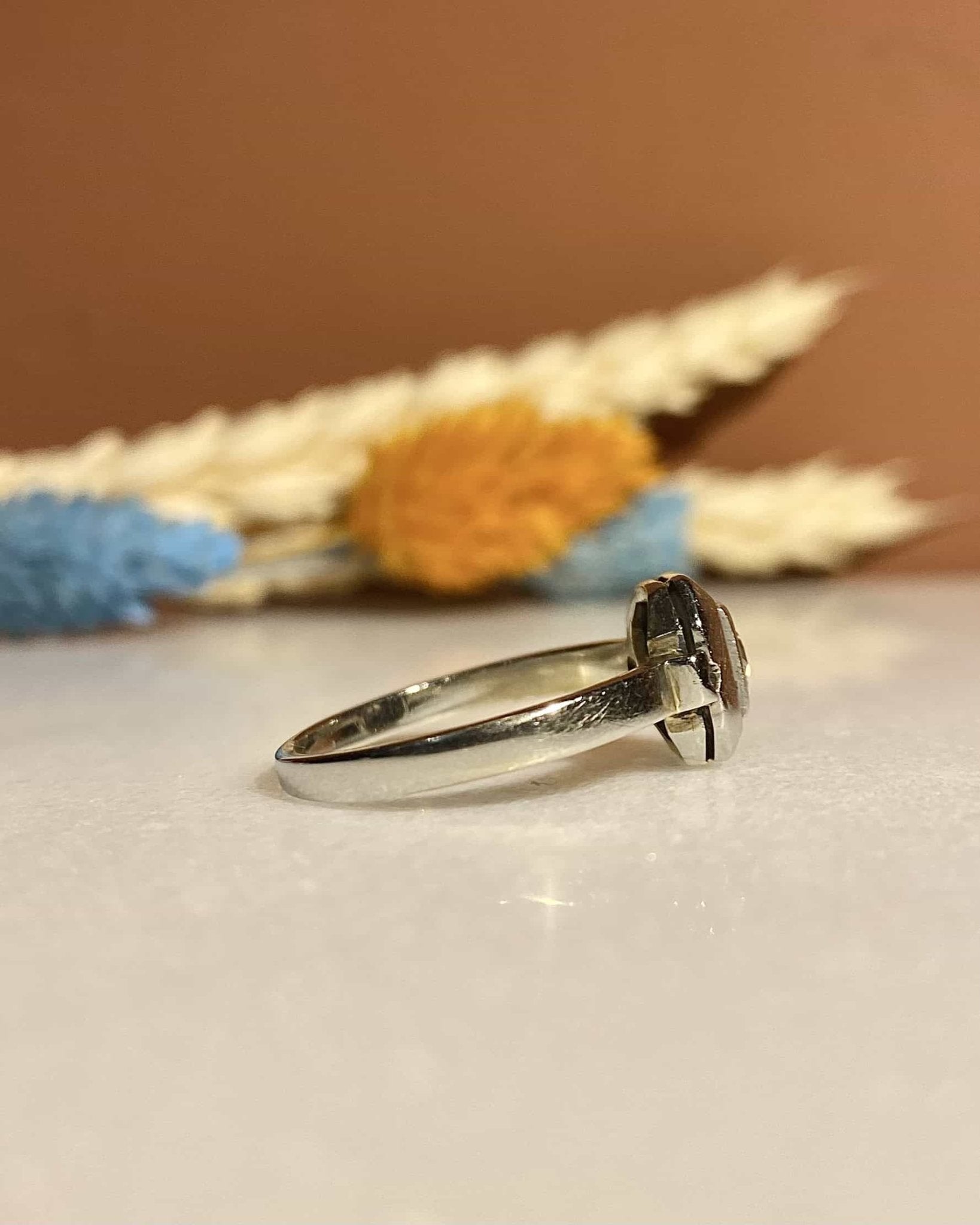 Bague Art - Déco Solitaire Diamant 0.20 carat "Simona" - Elliade Paris