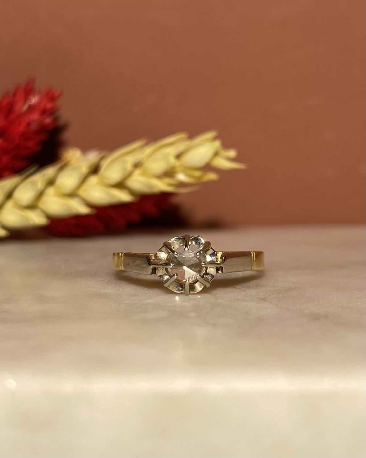 Bague Art - Déco Vintage Diamant "Quincy" - Elliade Paris