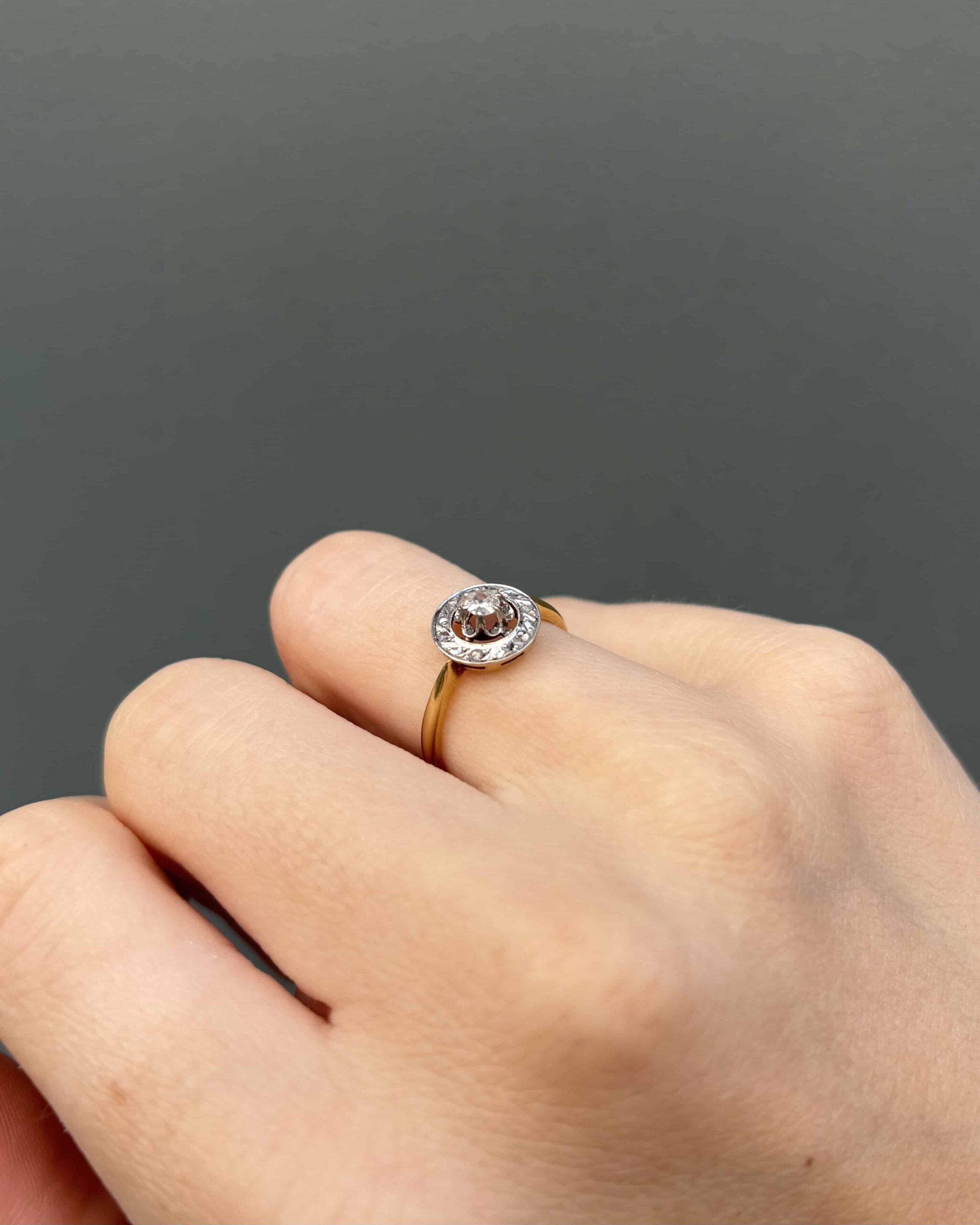 Bague Vintage Art-Déco Diamant "Erica" - Elliade Paris