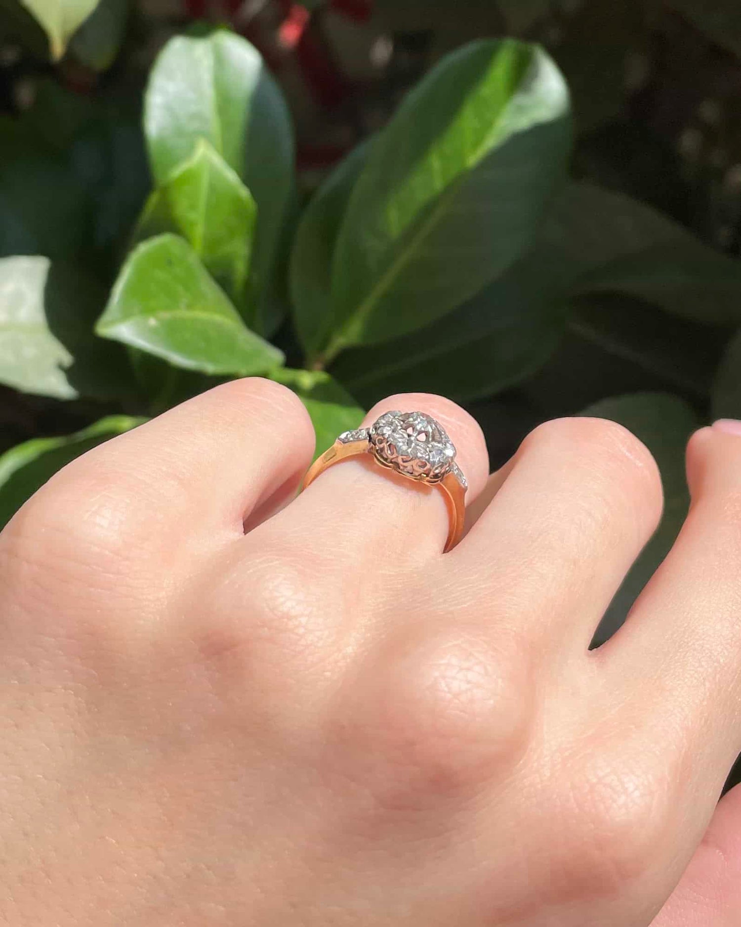 Bague Art-déco 11 Diamants "Jacqueline"
