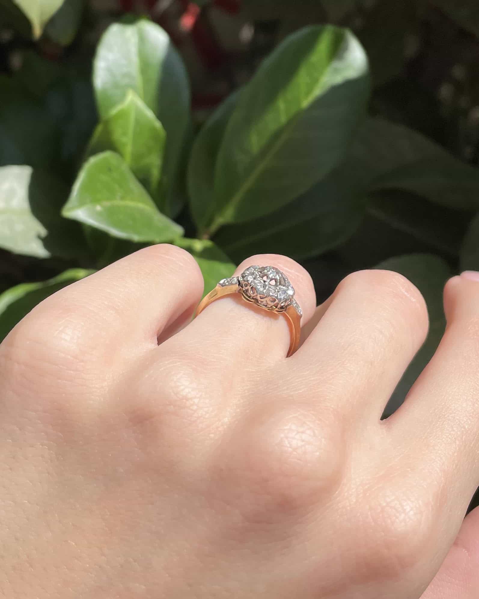 Bague Art-déco 11 Diamants "Jacqueline"