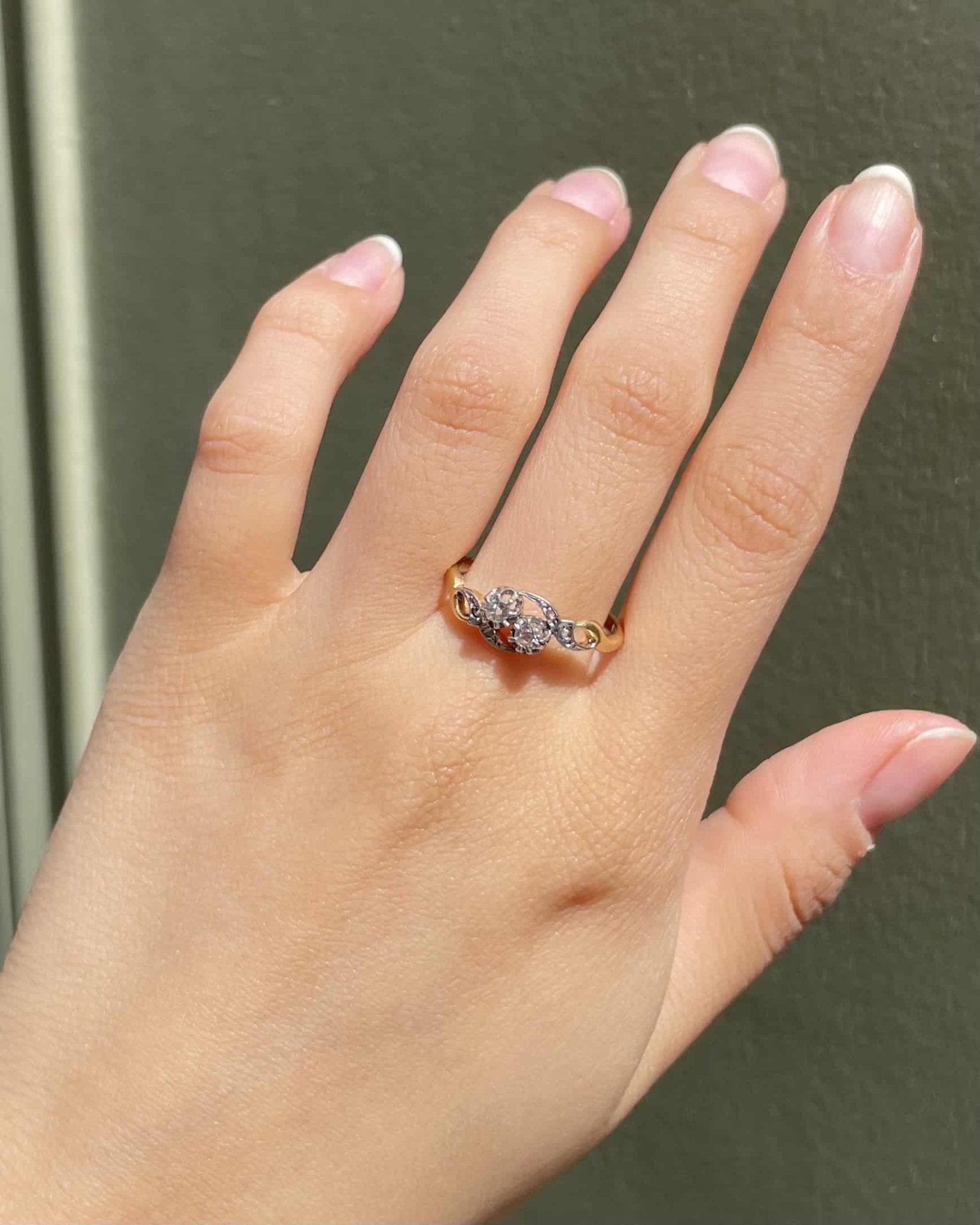 Bague Art Nouveau Diamants "Bogdana" - Elliade Paris