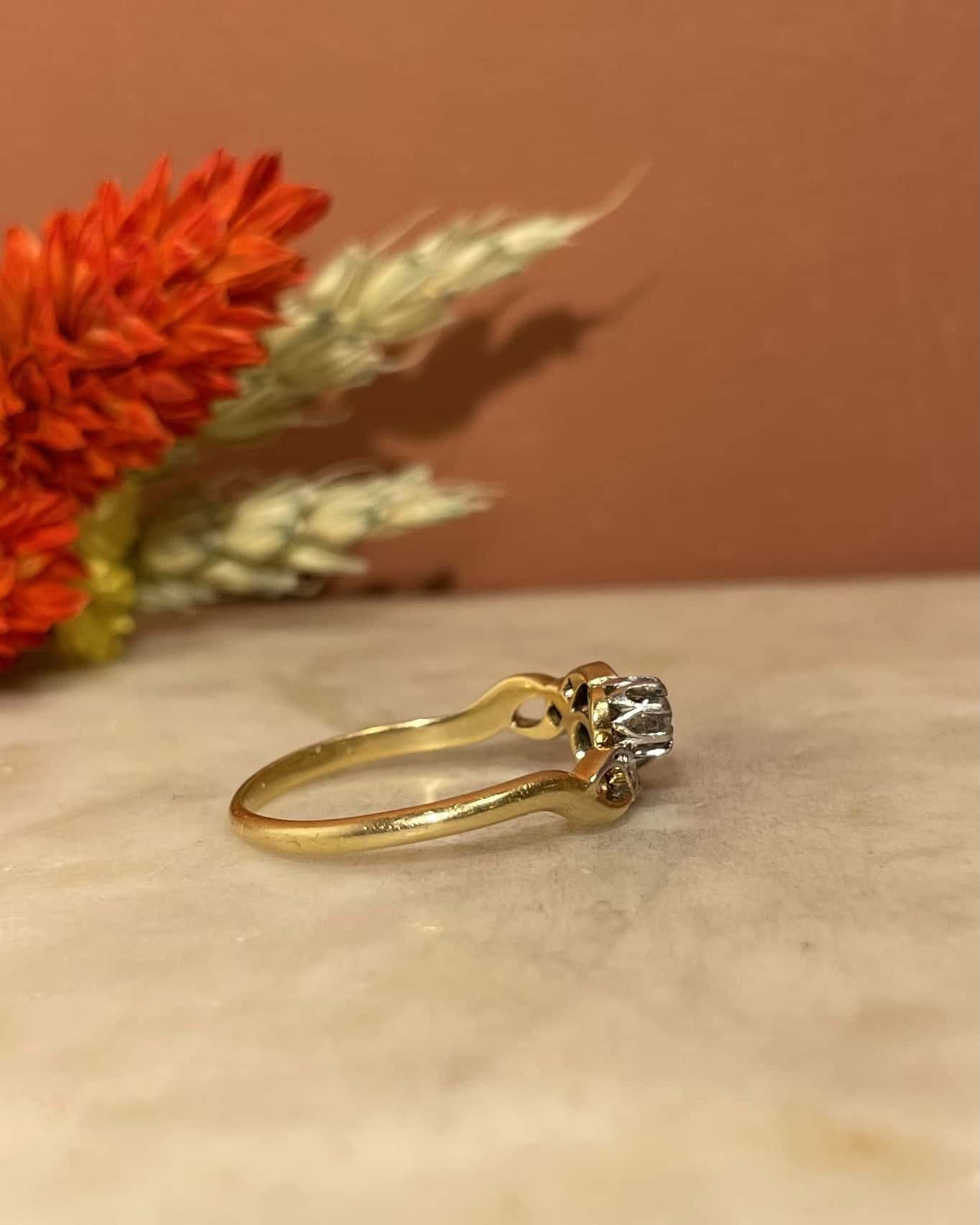 Bague Art Nouveau Diamants "Bogdana" - Elliade Paris