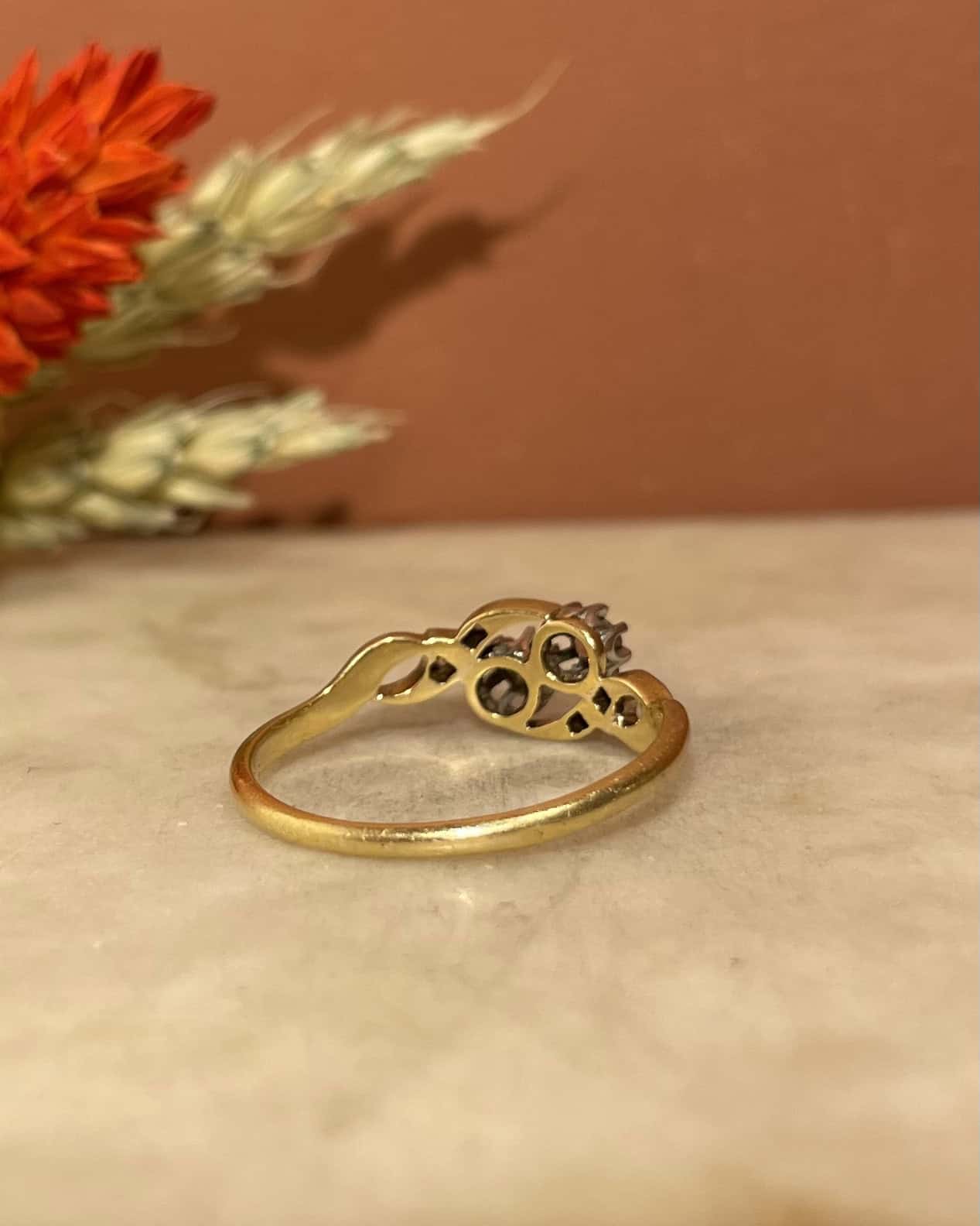 Bague Art Nouveau Diamants "Bogdana" - Elliade Paris