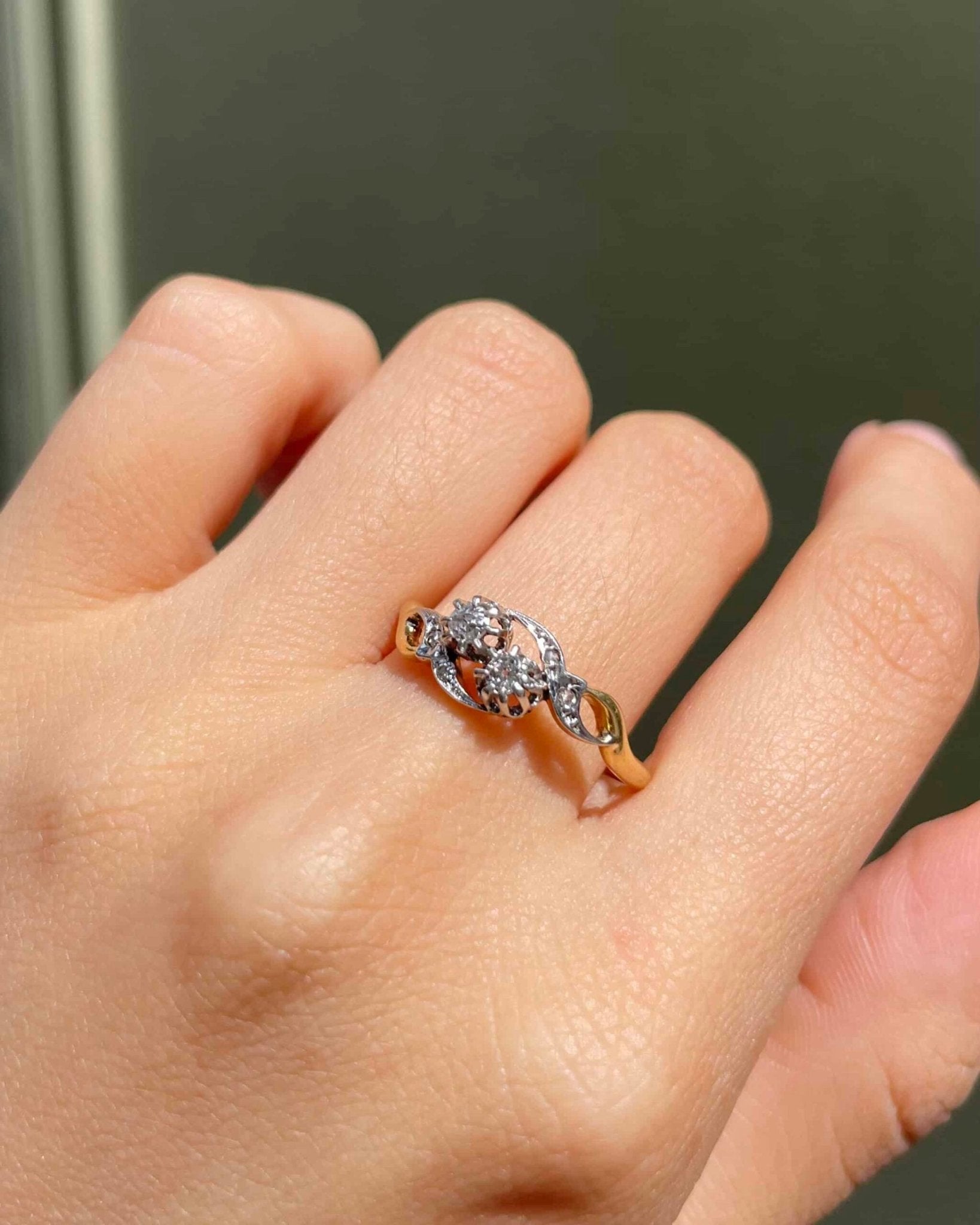 Bague Art Nouveau Diamants "Bogdana" - Elliade Paris