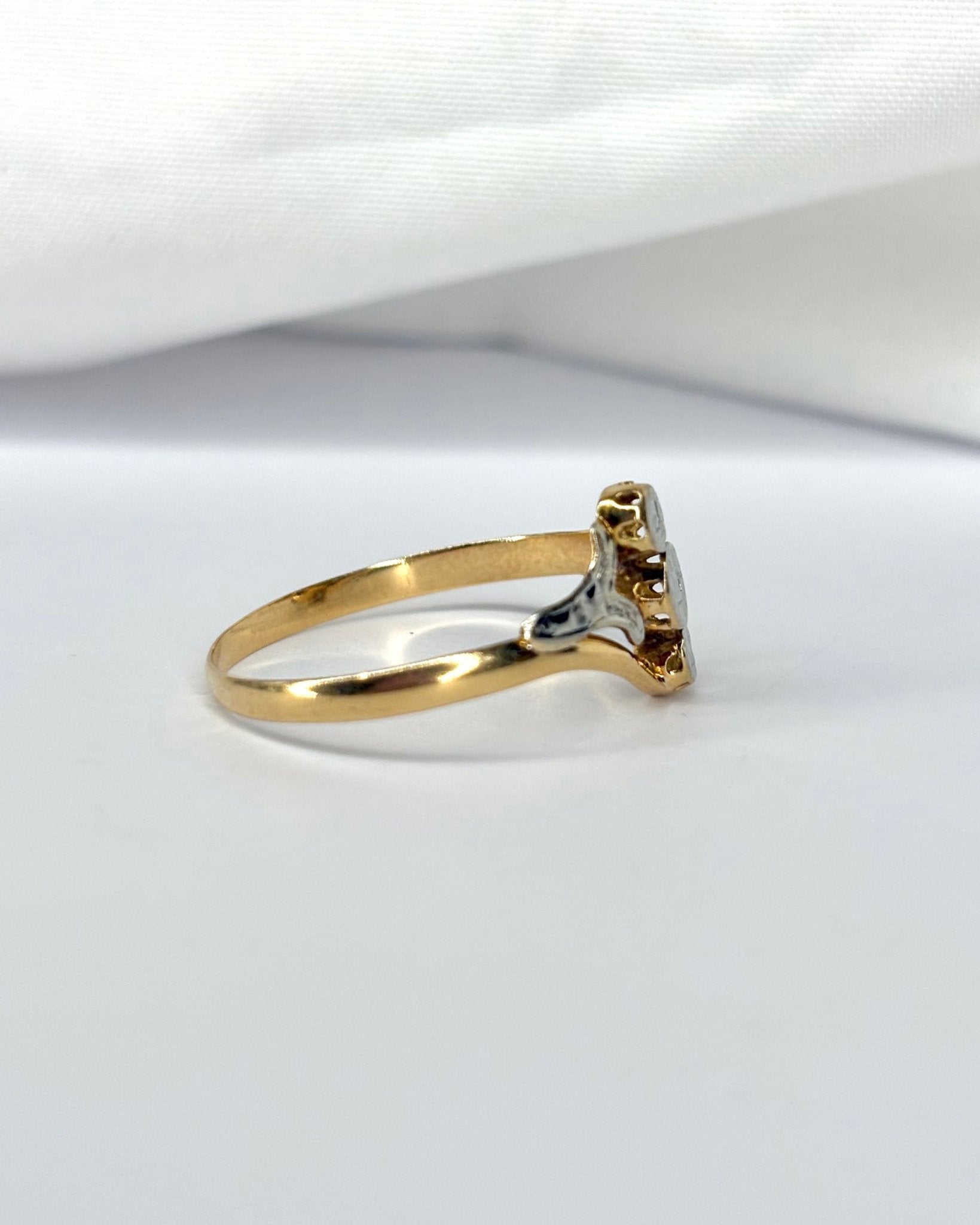 Bague Art Nouveau Fleurs "Sylvie" - Elliade Paris
