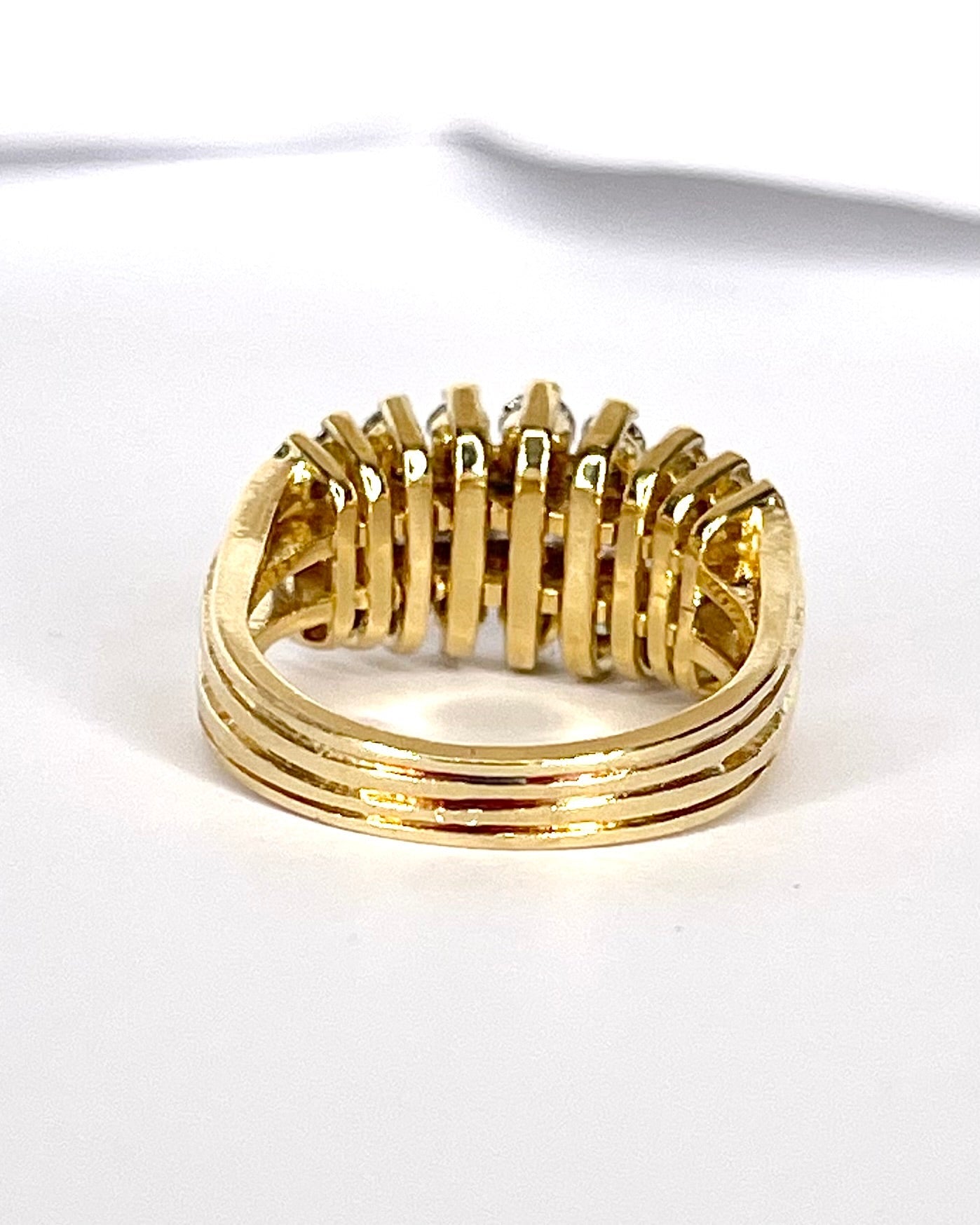 Bague Bandeau Diamants 0.80 carat & Or 6,88g "Aryna" - Elliade Paris