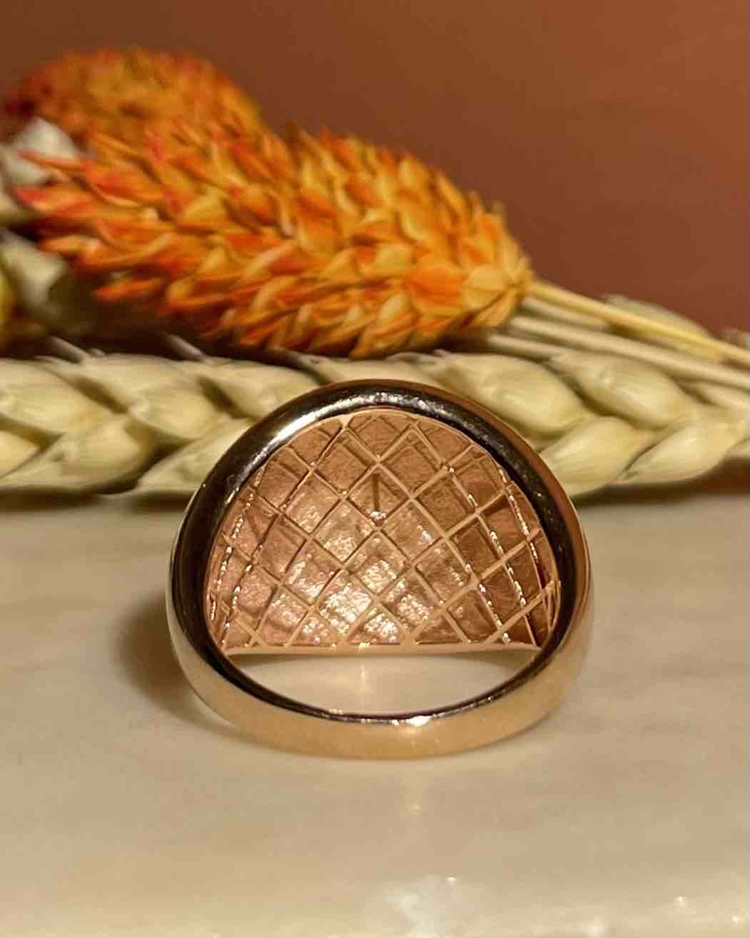 Bague Boule Or Rose 18 carats "Francesca" - Elliade Paris