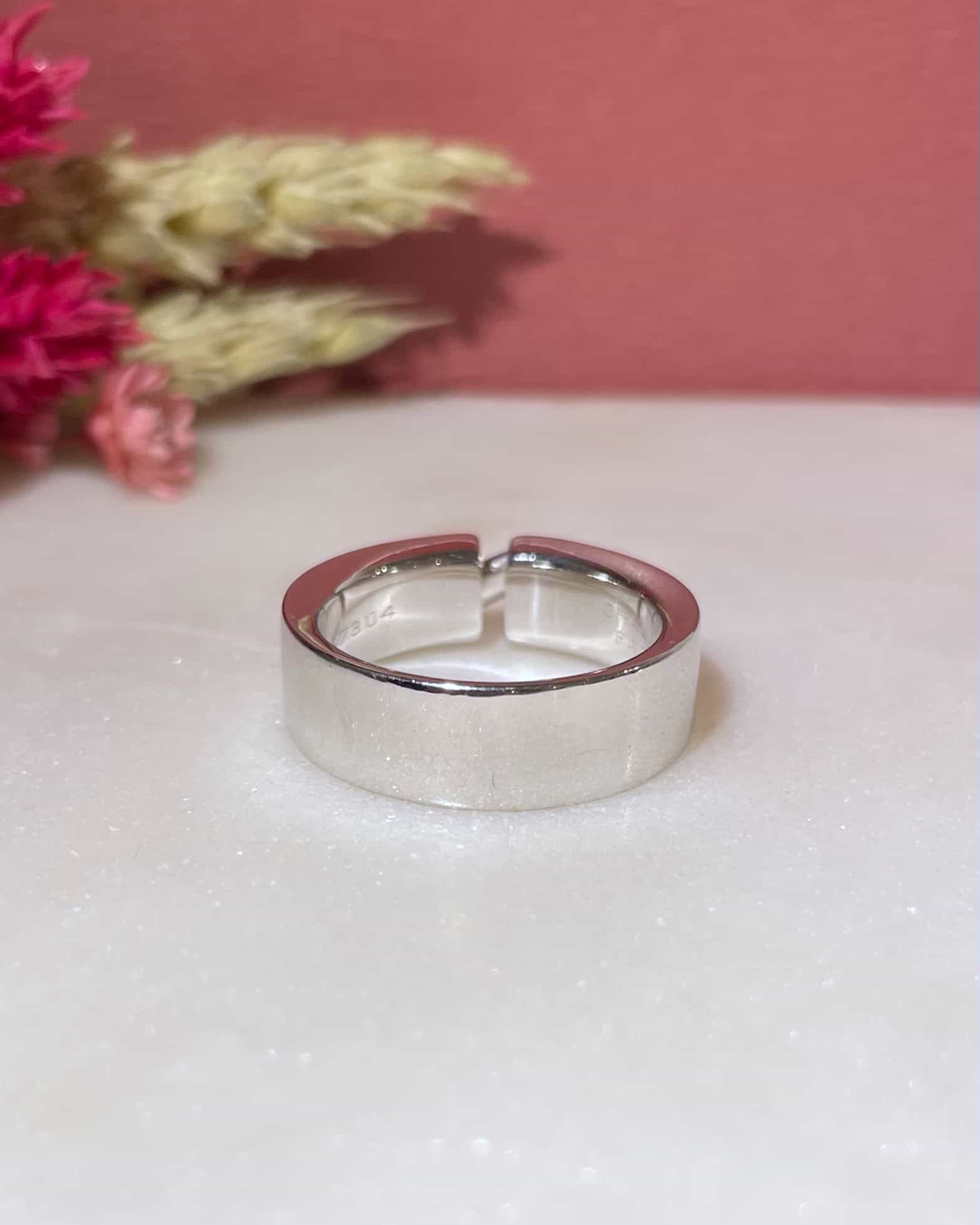 Bague Modèle Lien de Chaumet Diamants Or Gris 18 carats