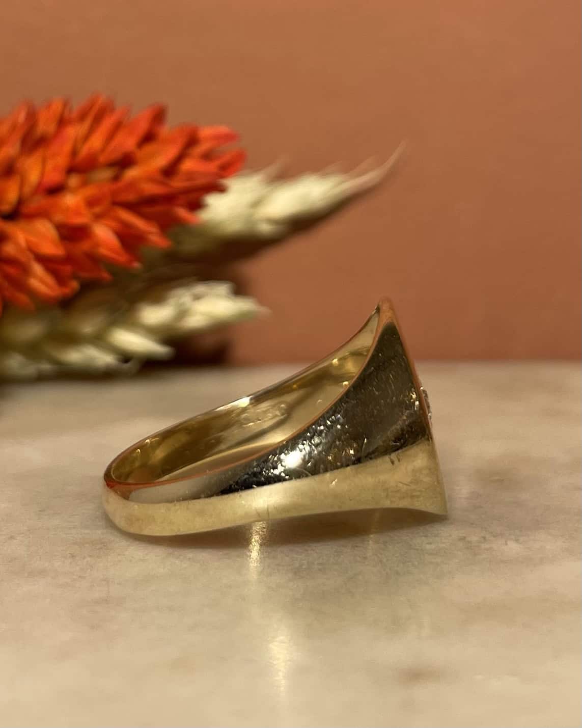 Chevalière Étoilé Diamant "Asma" - Elliade Paris