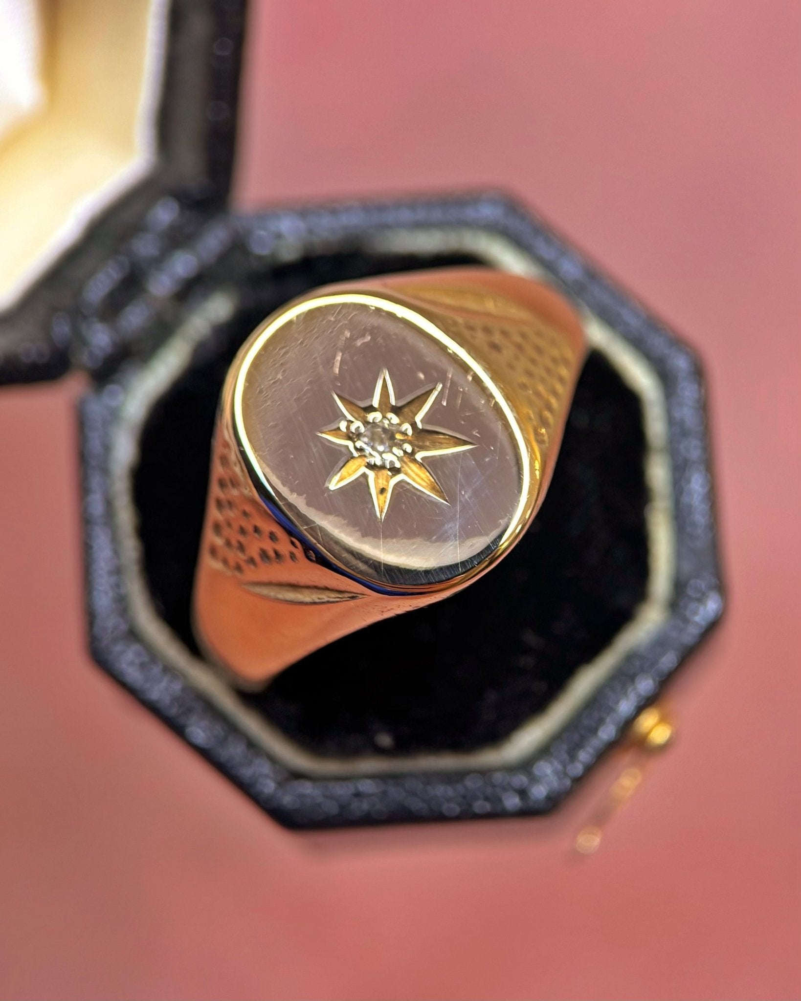 Bague Chevalière Diamant "Jéremie" - Elliade Paris