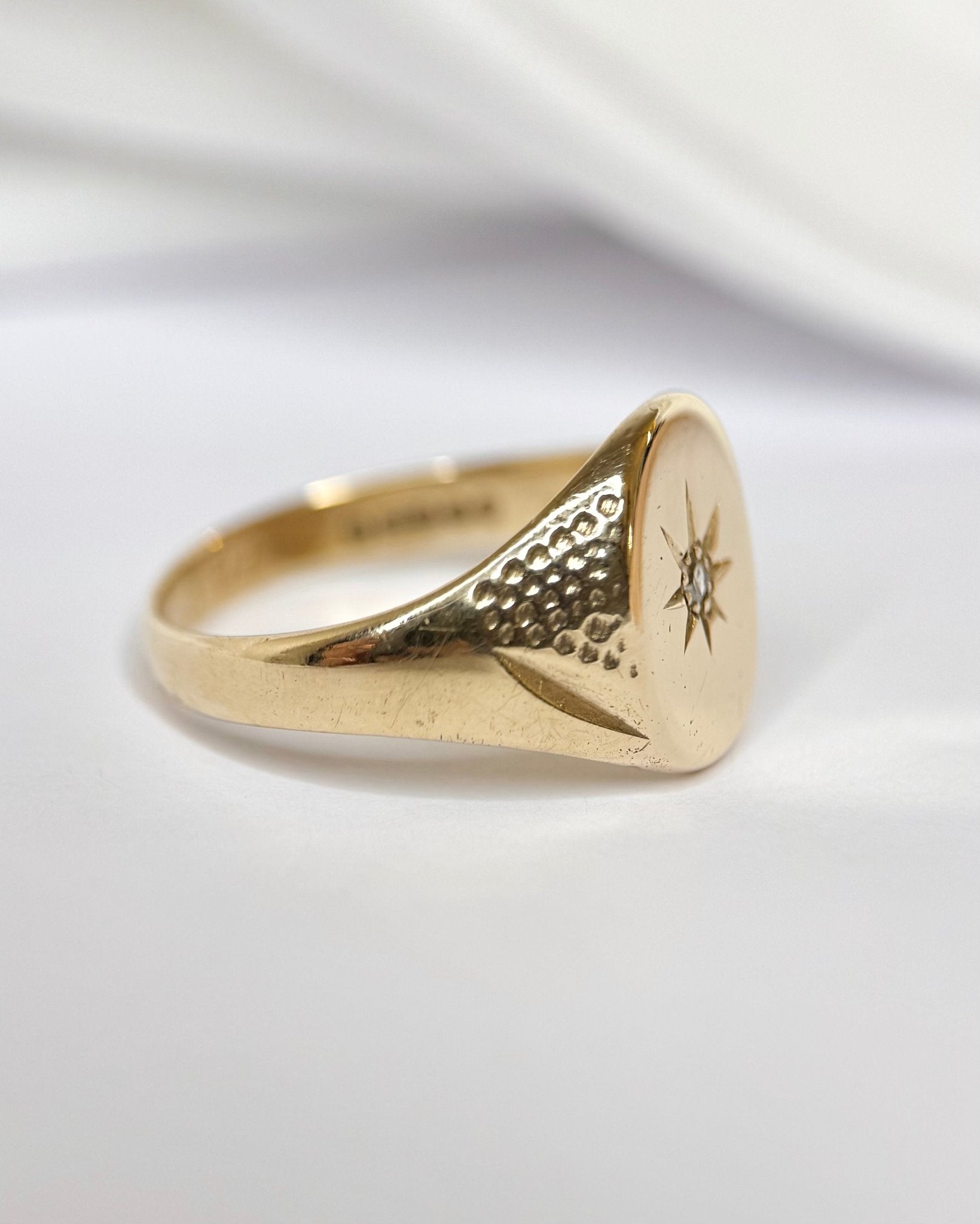 Bague Chevalière Diamant "Jéremie" - Elliade Paris
