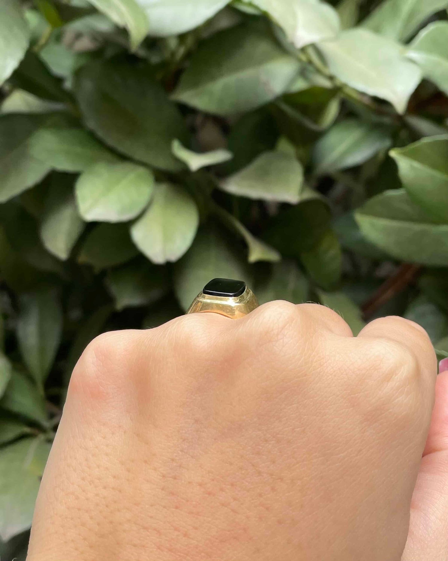 Bague Chevalière Onyx "Yael"