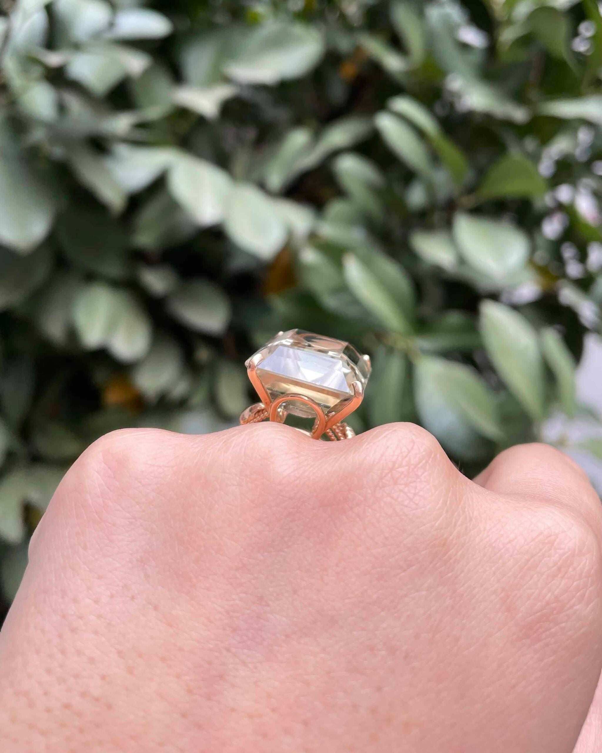 Bague Vintage Cocktail Citrine 36.90 carats "Clara"