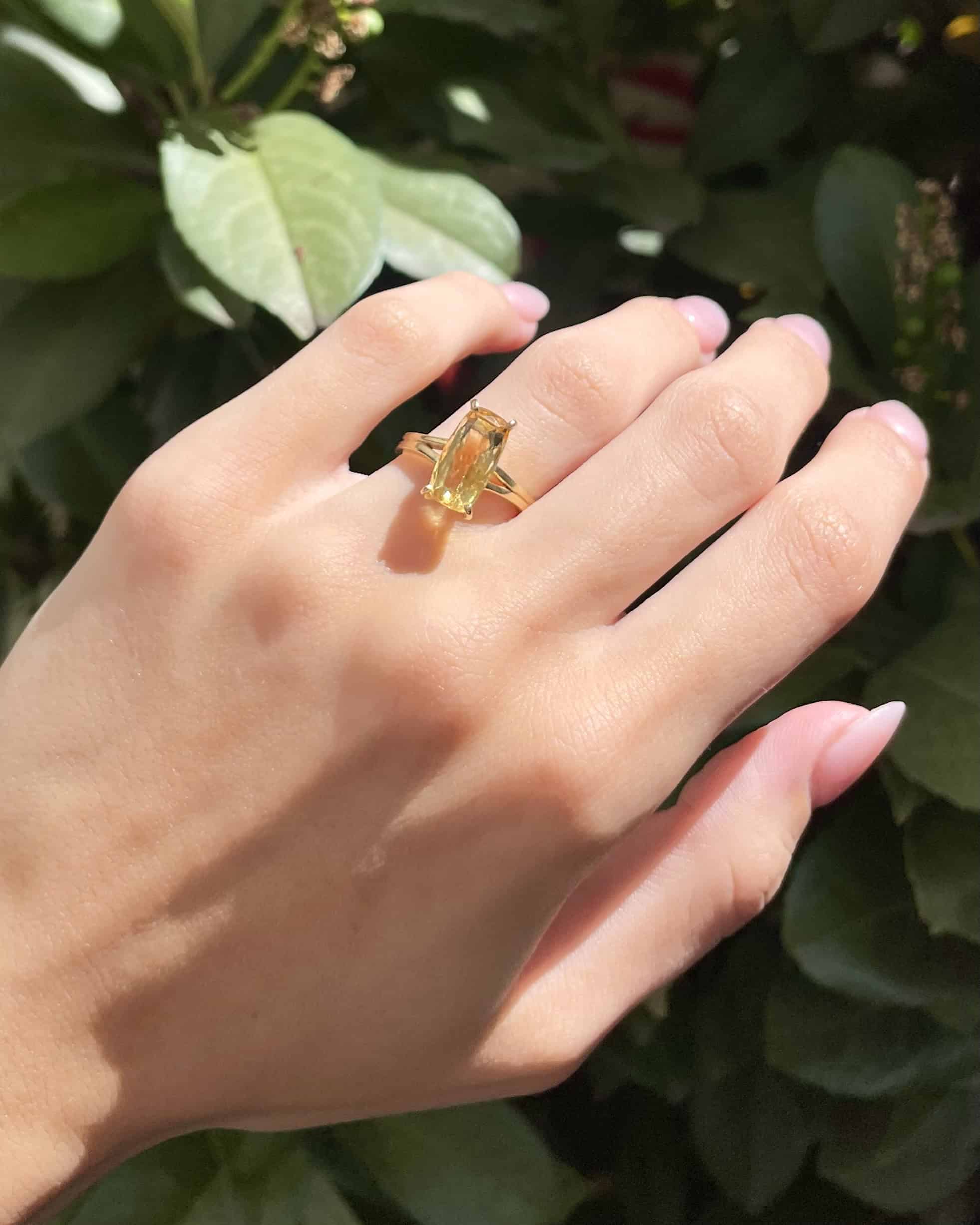 Bague Cocktail Citrine 3.30 carats "Rhoda"