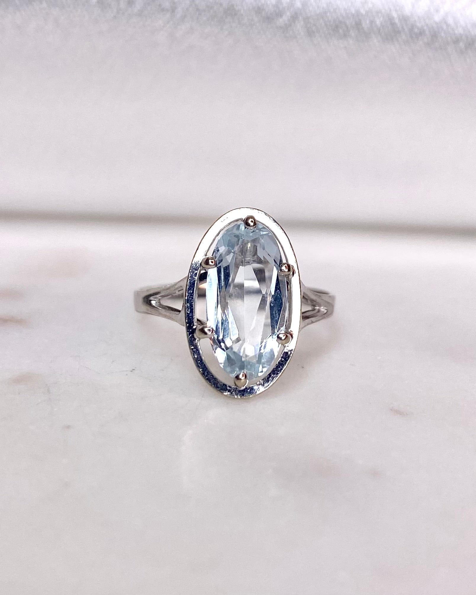 Bague Cocktail Aigue - Marine 1.60 carat "Rayla" - Elliade Paris