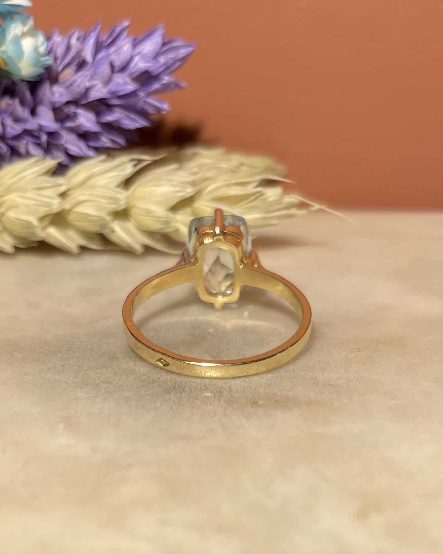 Bague Cocktail Aigue - Marine 1.70 Carat "Agatha" - Elliade Paris