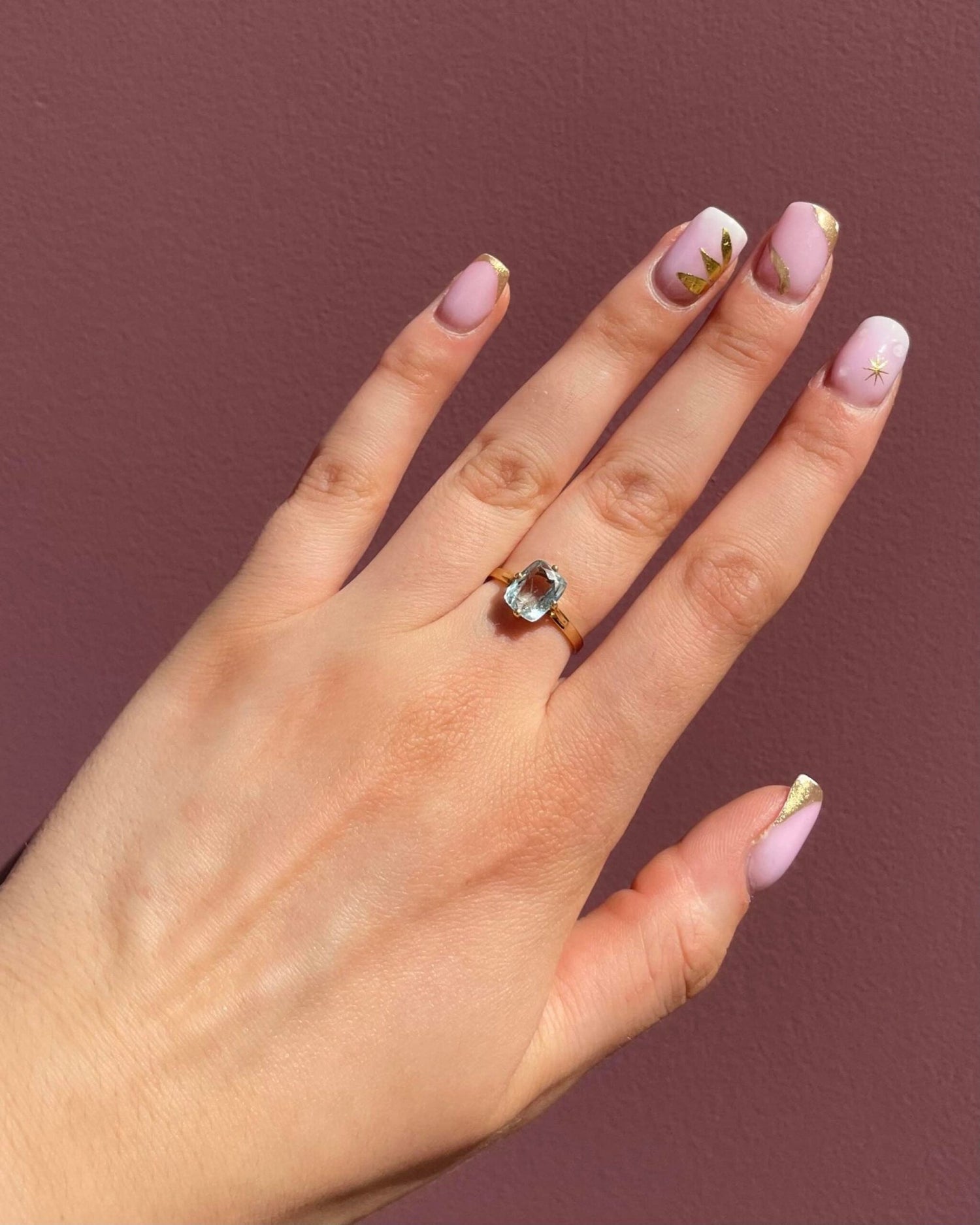 Bague Cocktail Aigue - Marine 1.70 Carat "Agatha" - Elliade Paris