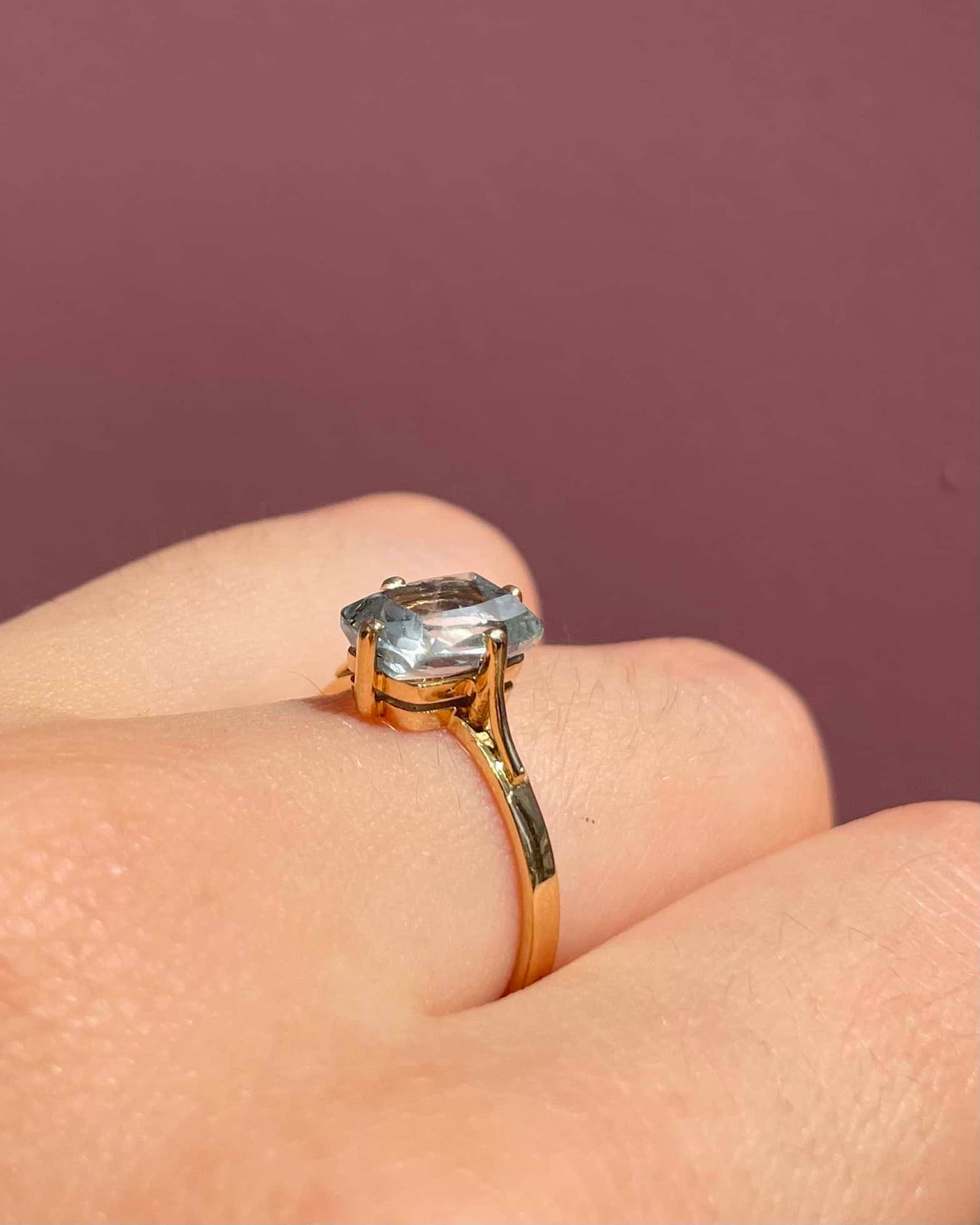 Bague Cocktail Aigue - Marine 1.70 Carat "Agatha" - Elliade Paris