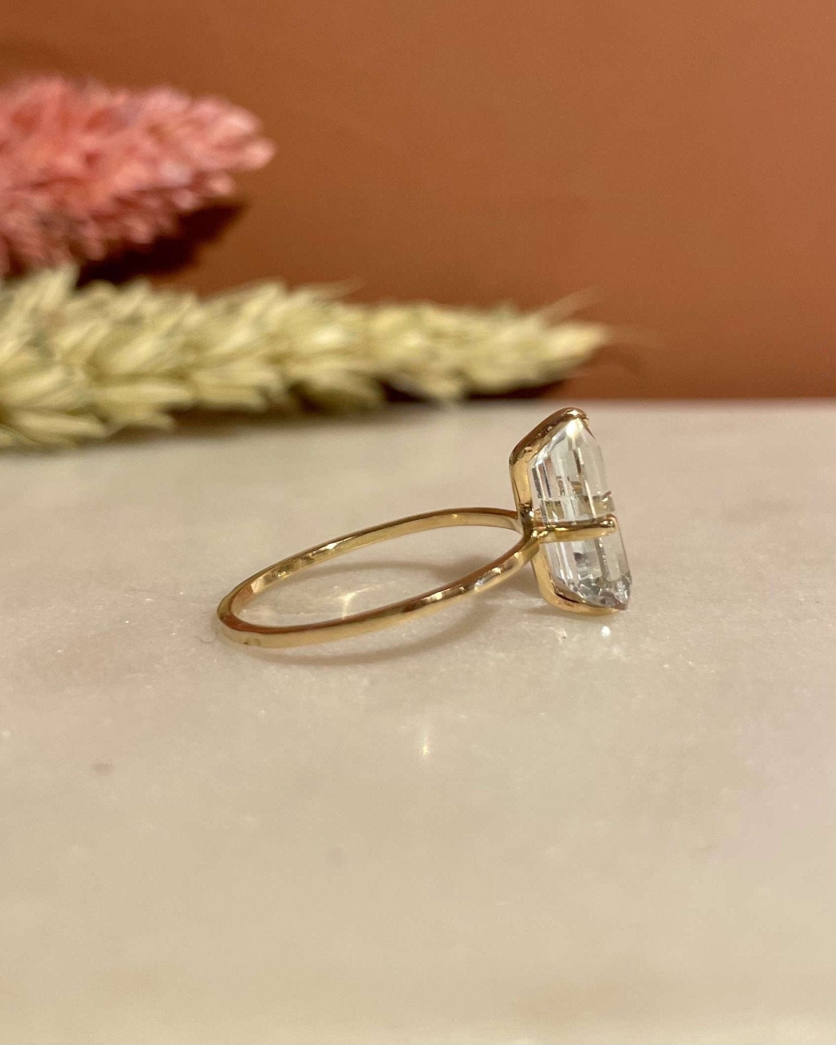 Bague Cocktail Aigue - Marine 2 Carats "Mira" - Elliade Paris