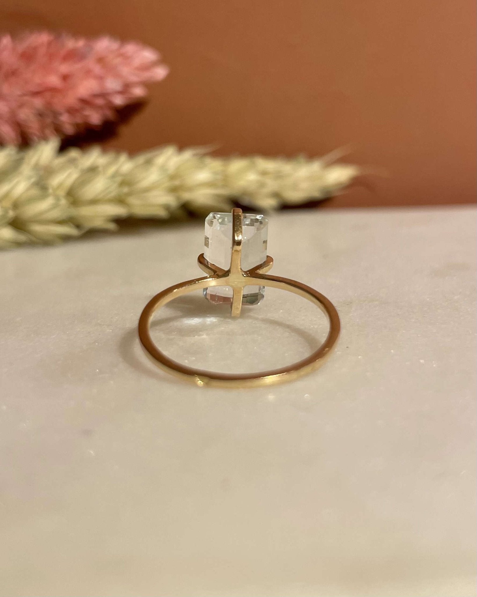 Bague Cocktail Aigue - Marine 2 Carats "Mira" - Elliade Paris