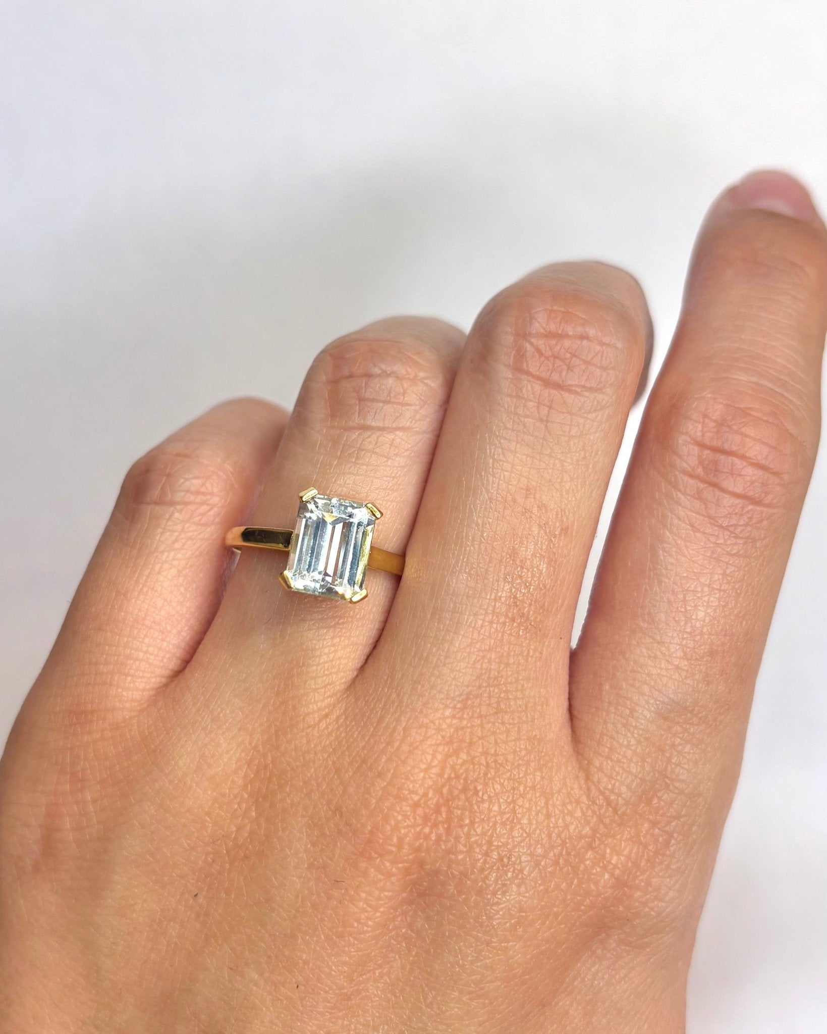 Bague Cocktail Aigue - Marine 2.40 carats "Esmée" - Elliade Paris