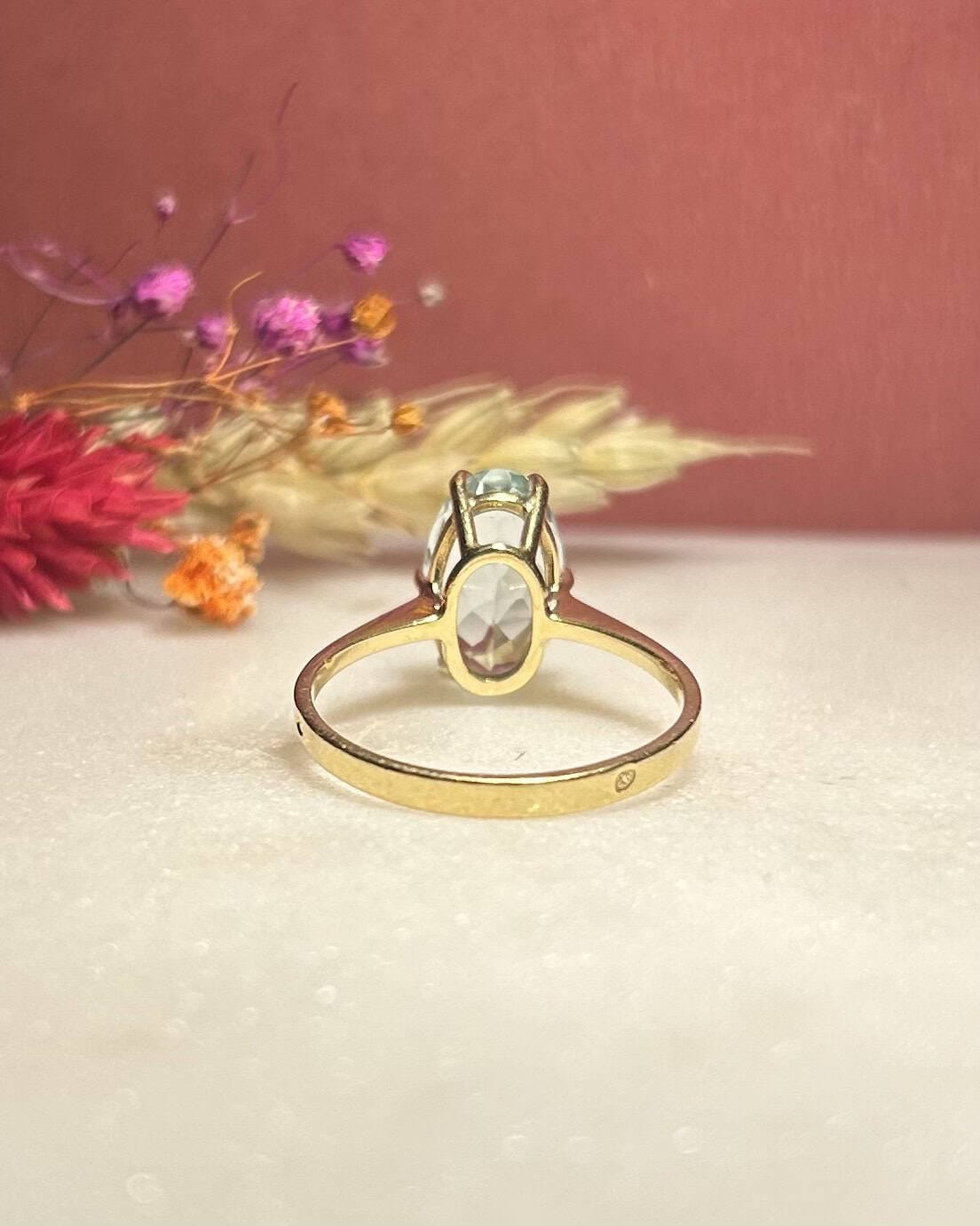 Bague Cocktail Aigue - Marine 2.40 Carats "Mirine" - Elliade Paris