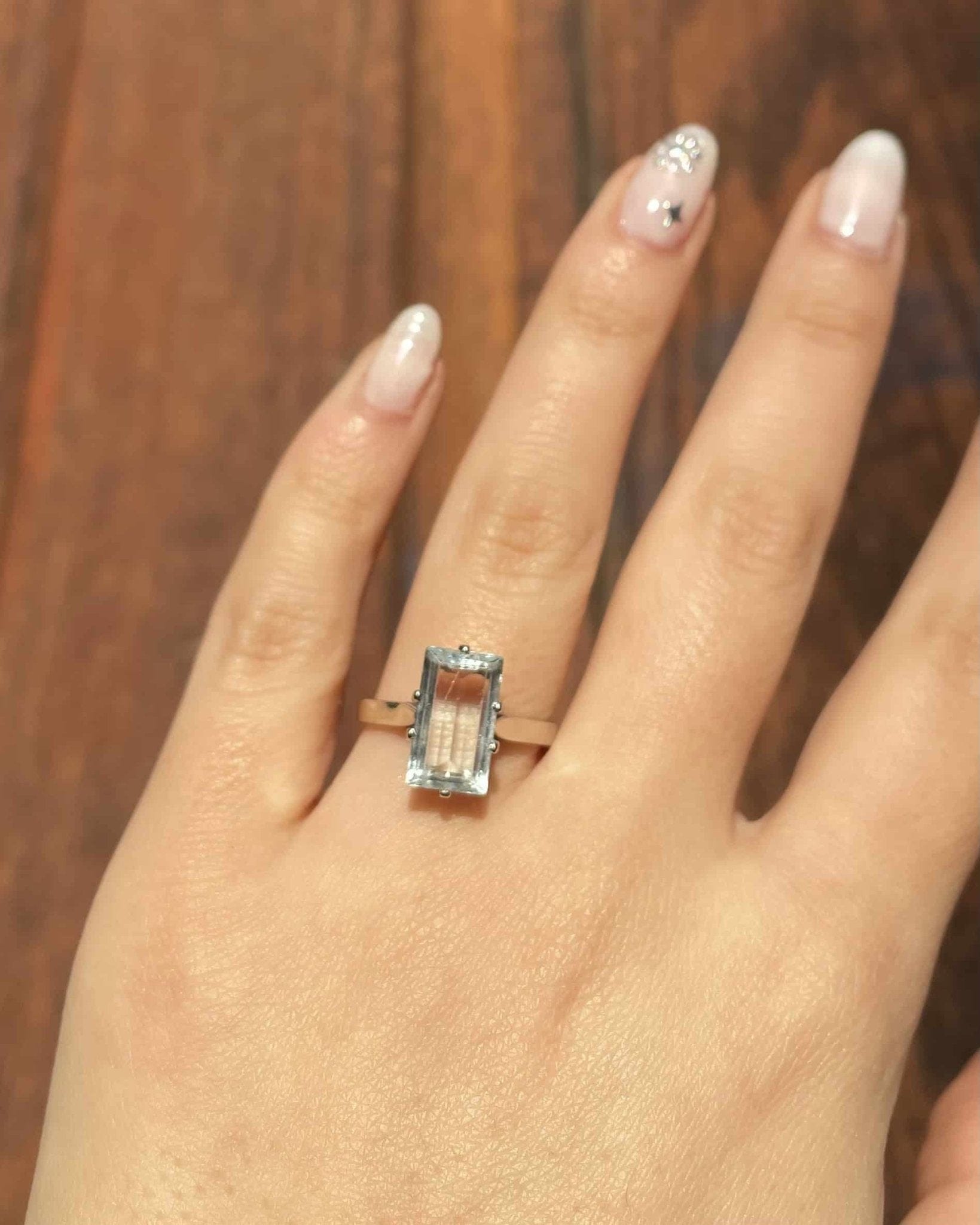 Bague Cocktail Aigue - Marine 2.45 carats "Léa" - Elliade Paris