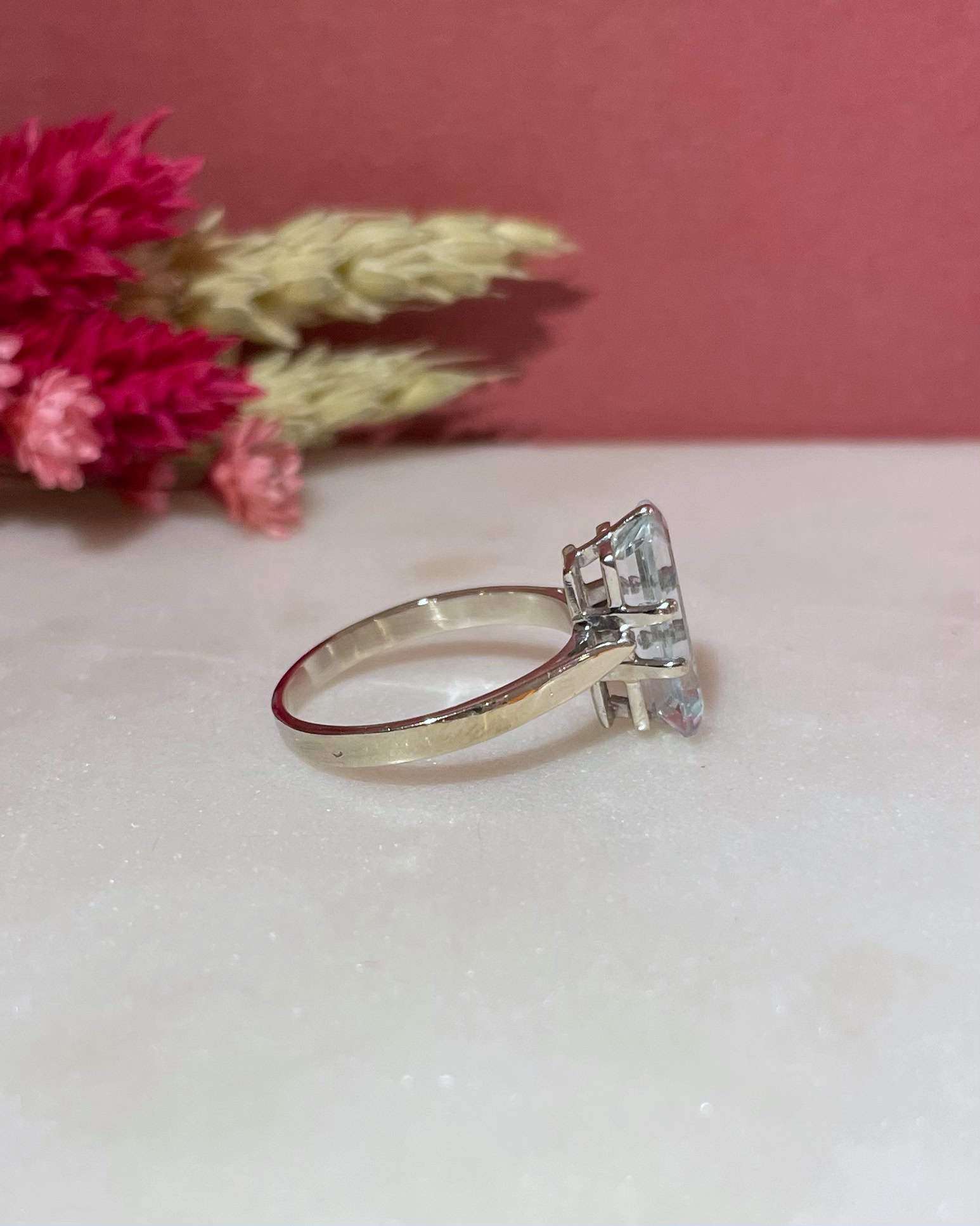Bague Cocktail Aigue - Marine 2.45 carats "Léa" - Elliade Paris