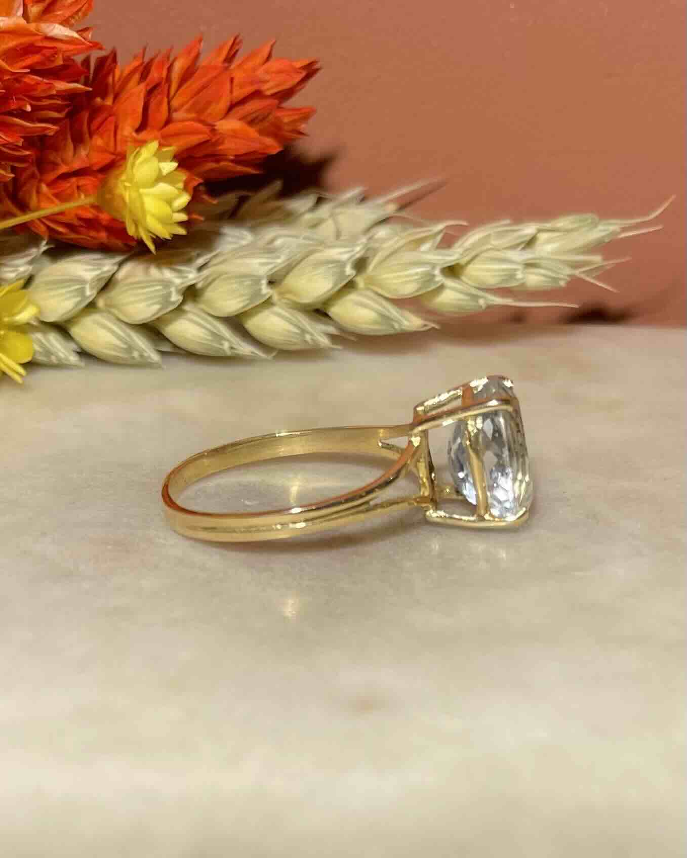 Bague Cocktail Aigue - Marine 2.50 Carats "Marwa" - Elliade Paris