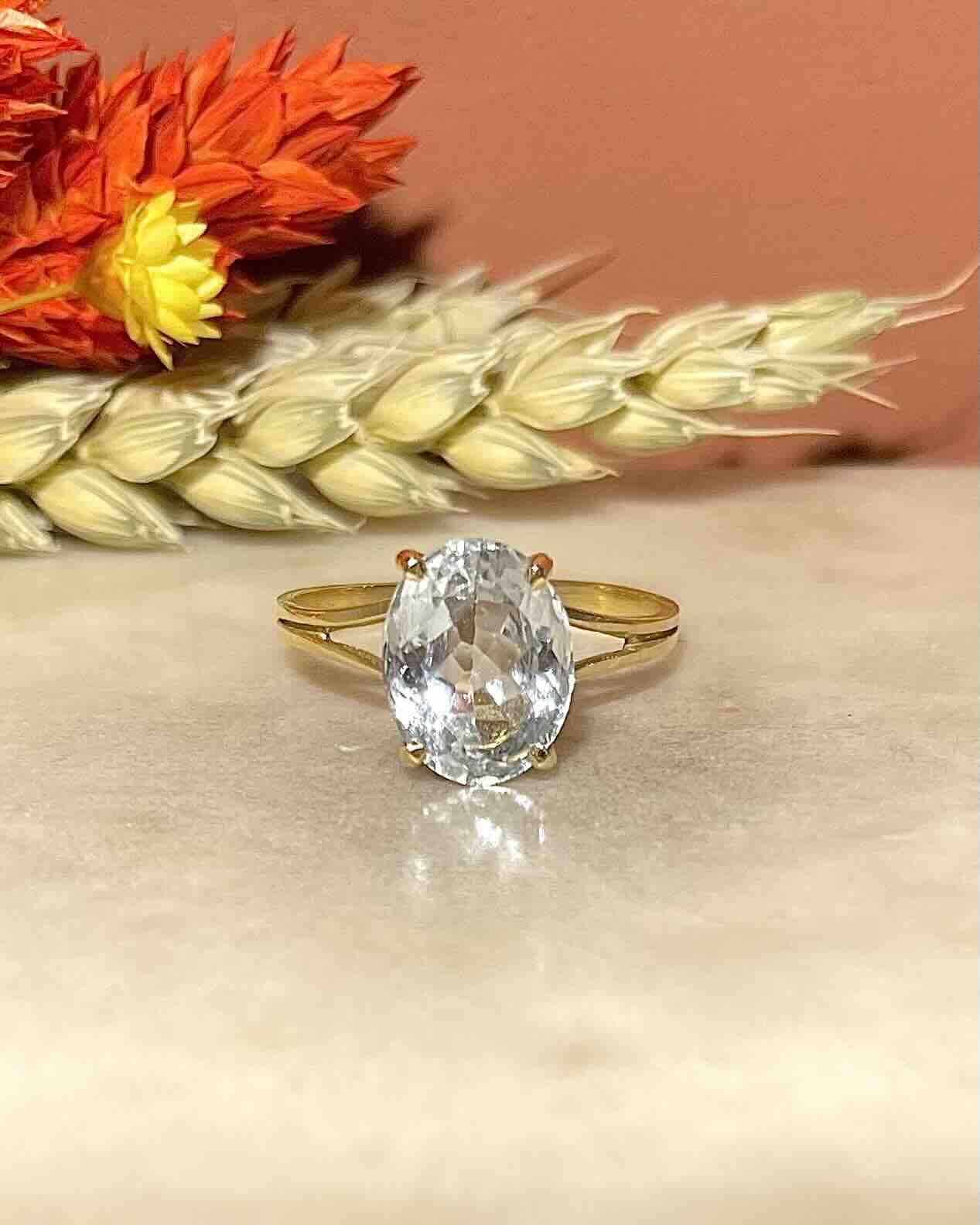 Bague Cocktail Aigue - Marine 2.50 Carats "Marwa" - Elliade Paris
