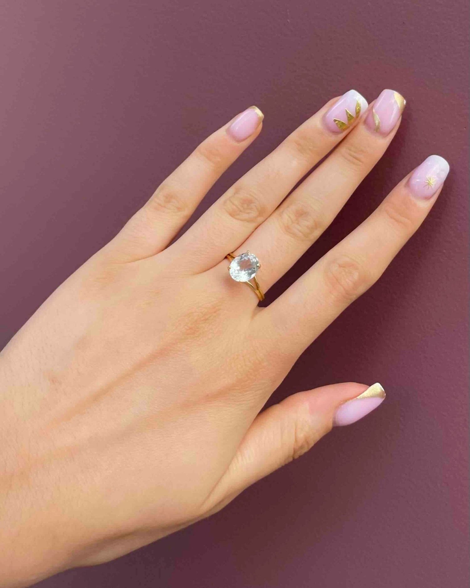 Bague Cocktail Aigue - Marine 2.50 Carats "Marwa" - Elliade Paris