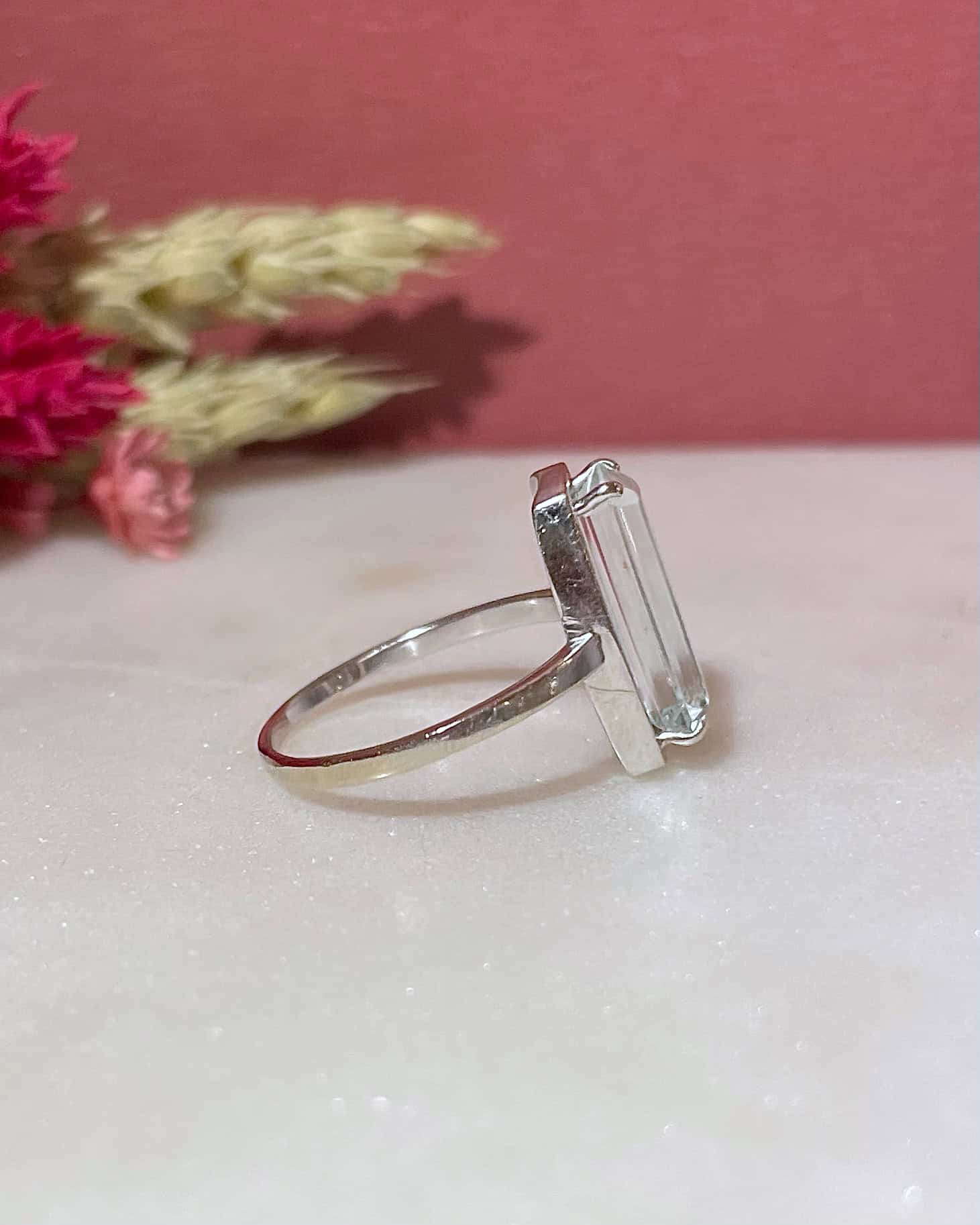 Bague Cocktail Aigue - Marine 2.85 carats "Ézaé" - Elliade Paris