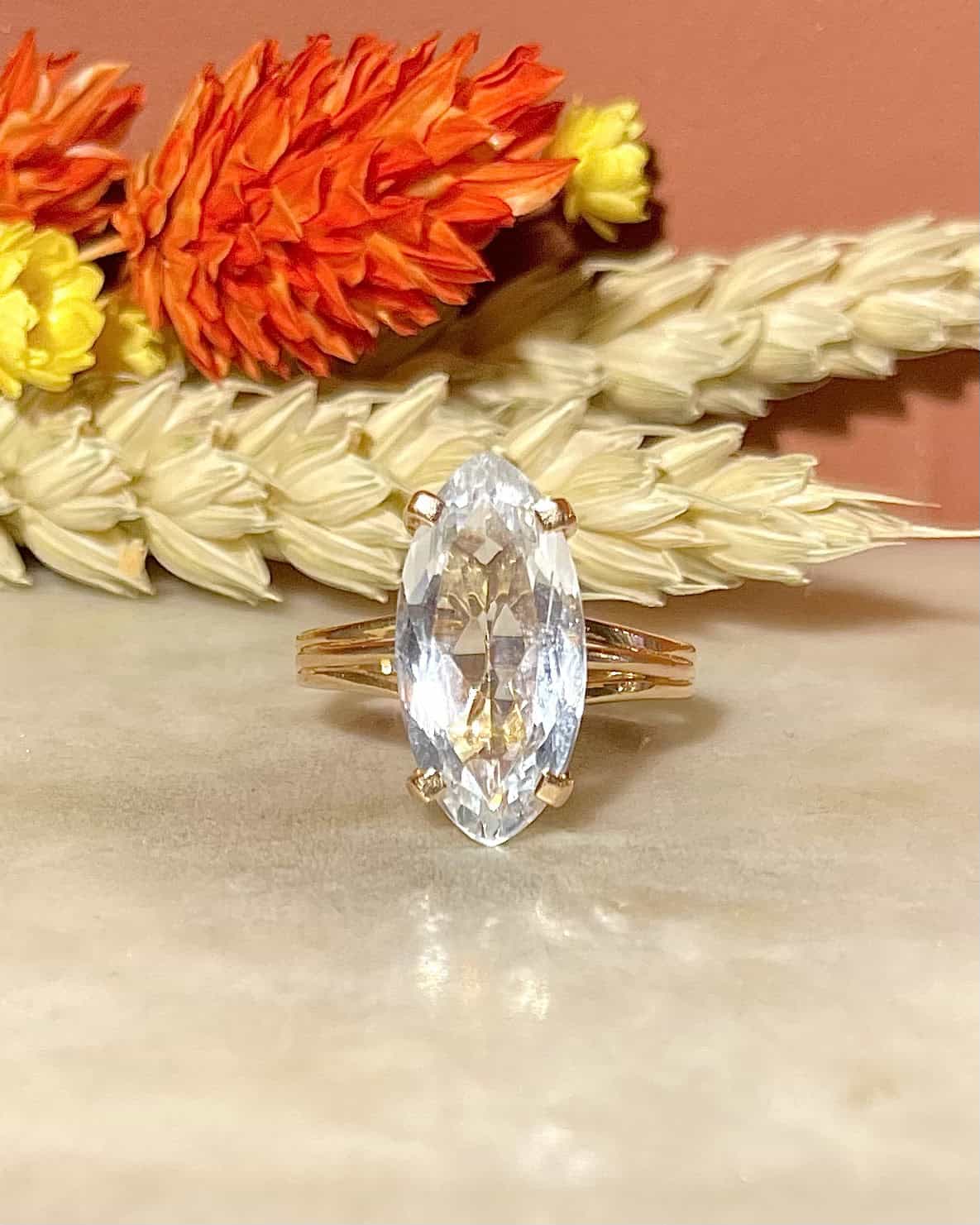 Bague Cocktail Aigue - Marine 2.90 carats "Riju" - Elliade Paris