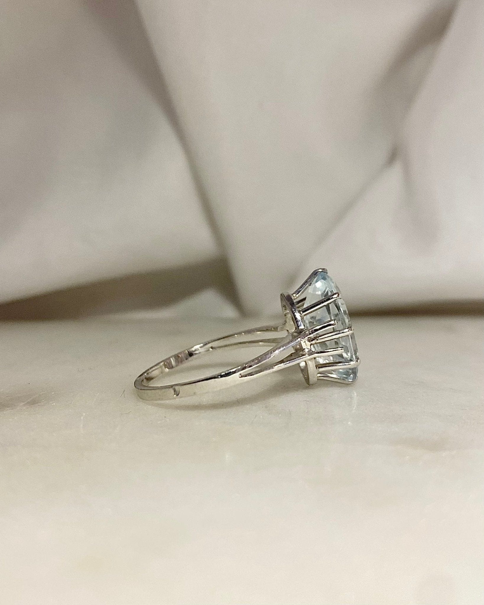 Bague Cocktail Aigue - Marine 3.40 carats "Awa" - Elliade Paris