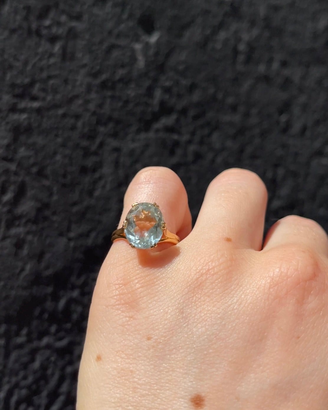 Bague Cocktail Aigue - Marine 3.50 Carats "Maéve" - Elliade Paris