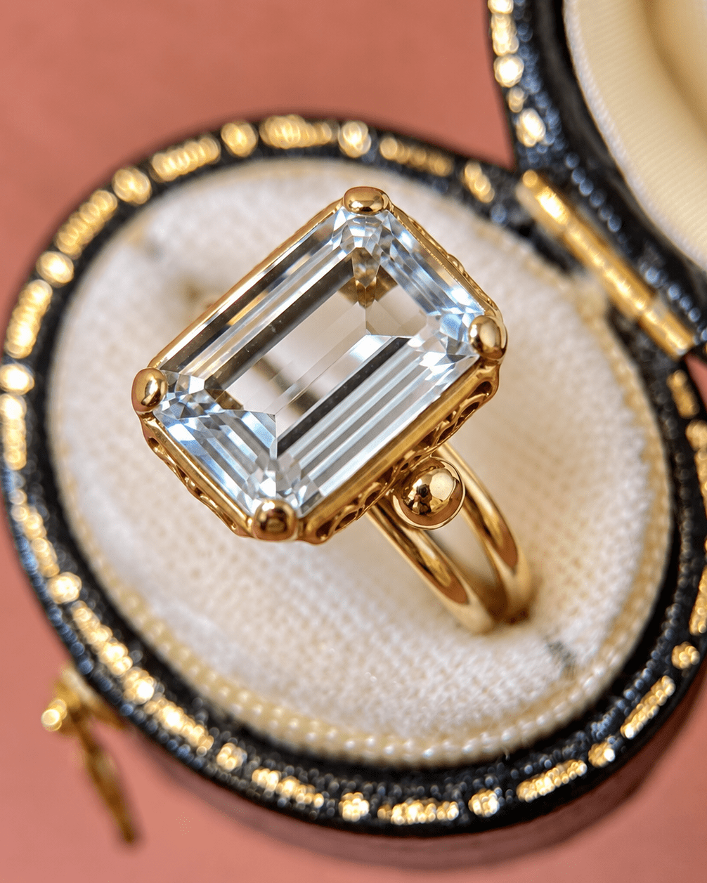 Bague Cocktail Aigue-Marine 3.55 carats 4,57g "Clara" - Elliade Paris