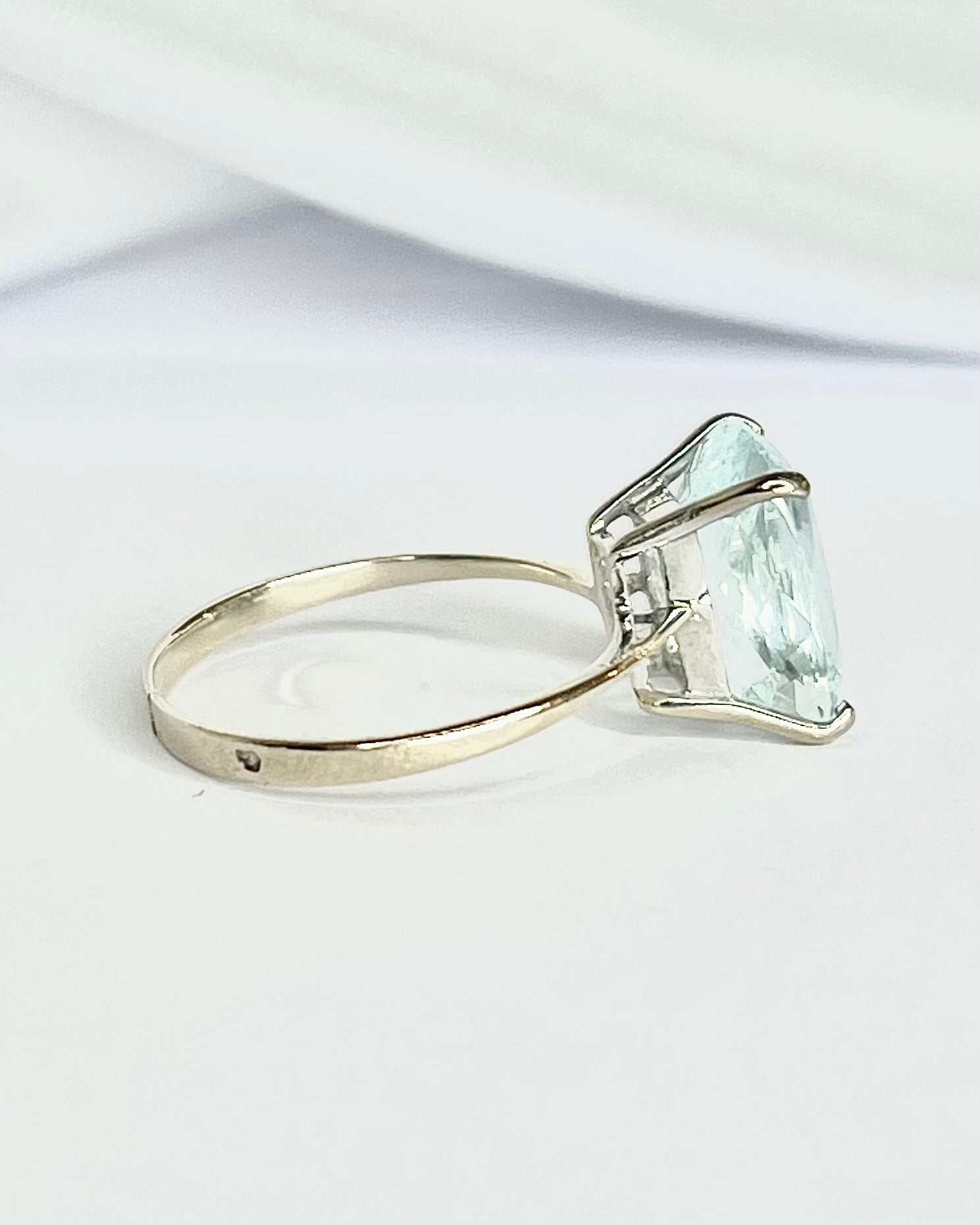 Bague Cocktail Aigue - Marine 3.65 carats "Stephanie" - Elliade Paris