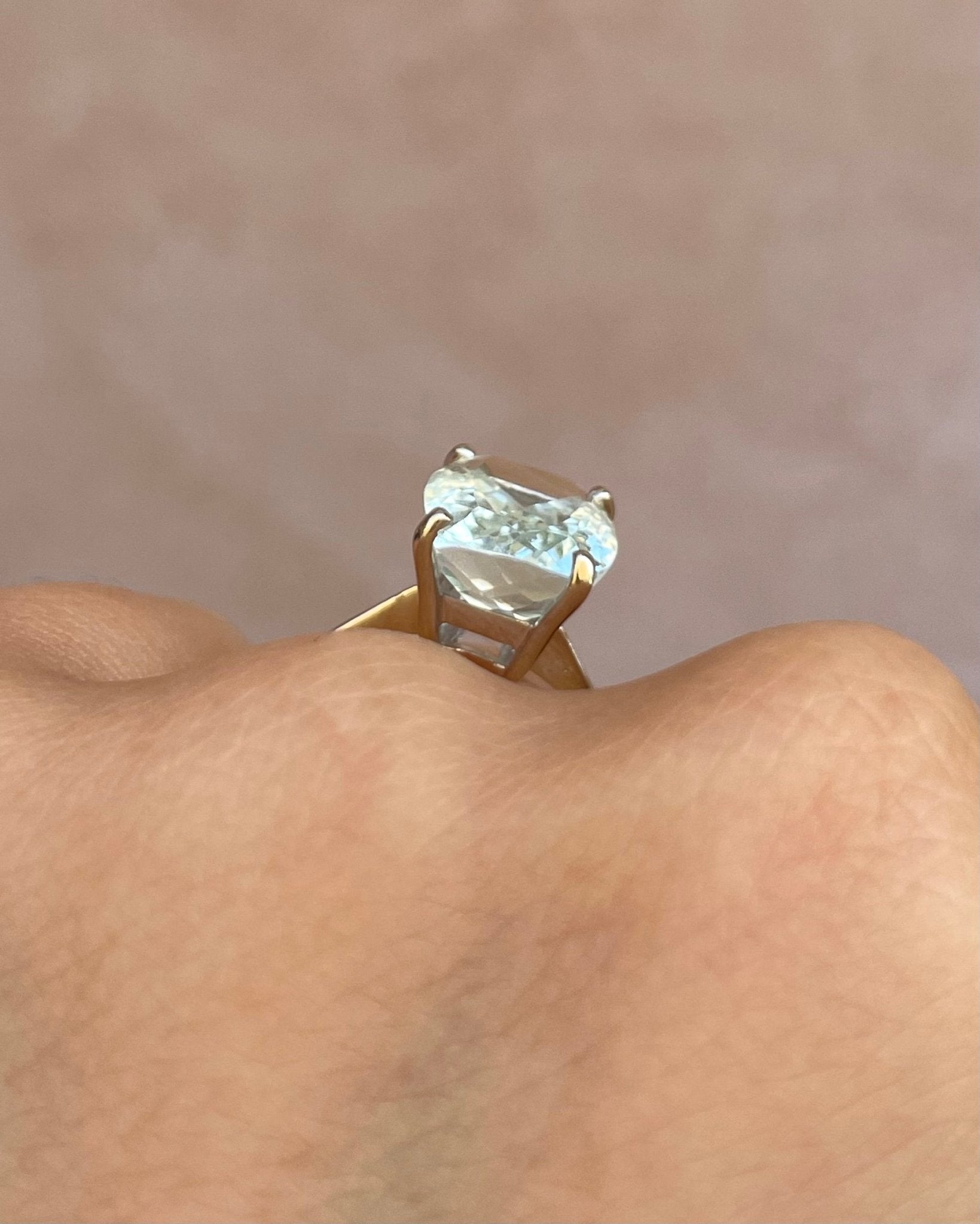 Bague Cocktail Aigue - Marine 3.65 carats "Stephanie" - Elliade Paris