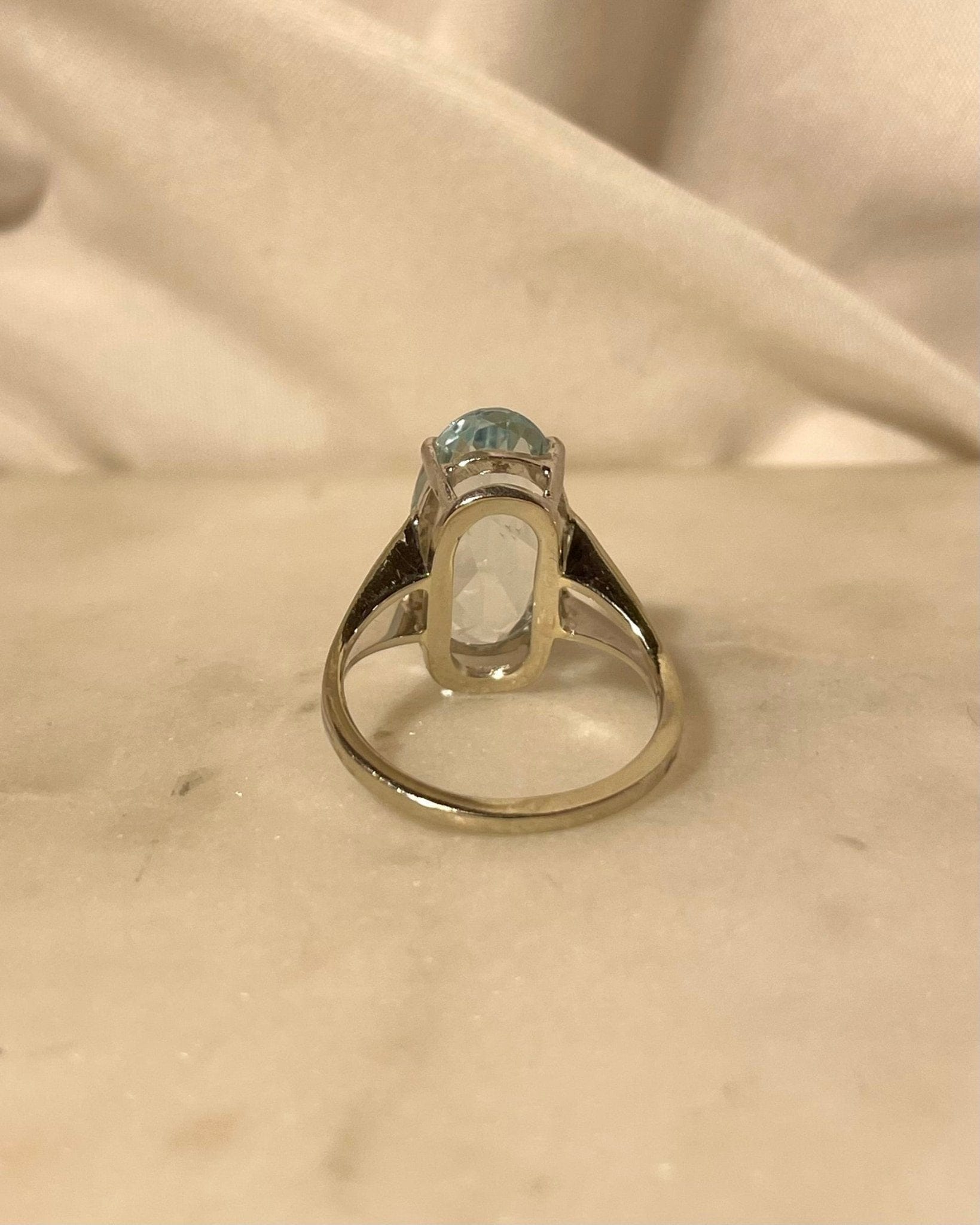 Bague Cocktail Aigue - Marine 5 Carats "Lottie" - Elliade Paris