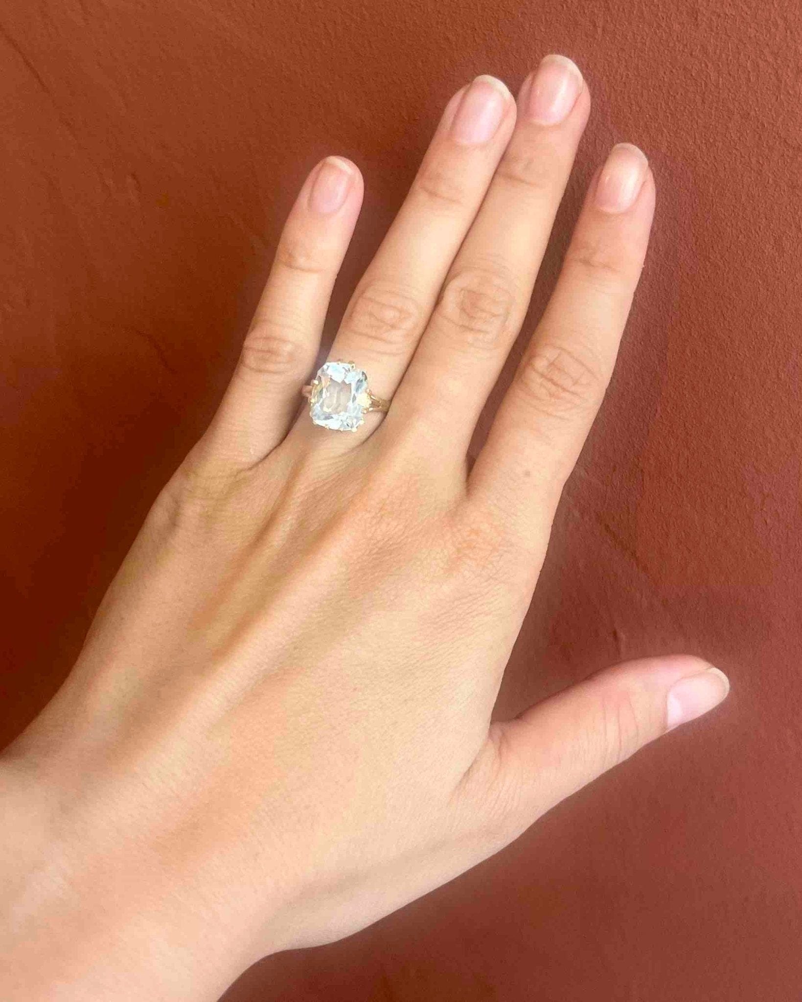 Bague Cocktail Aigue Marine 5 carats “Yael” - Elliade Paris