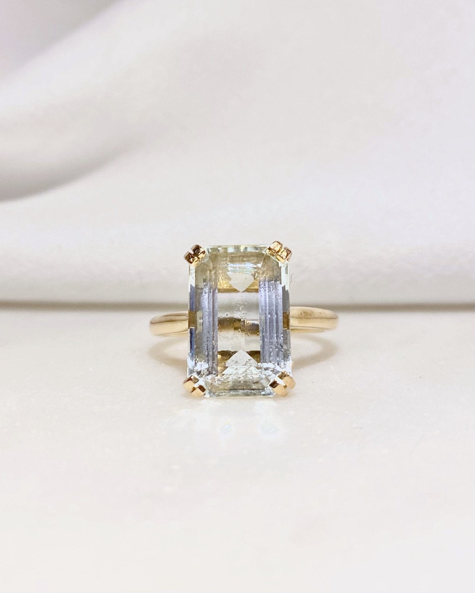 Bague Cocktail Aigue Marine 5.40 carats "Rosalie" - Elliade Paris