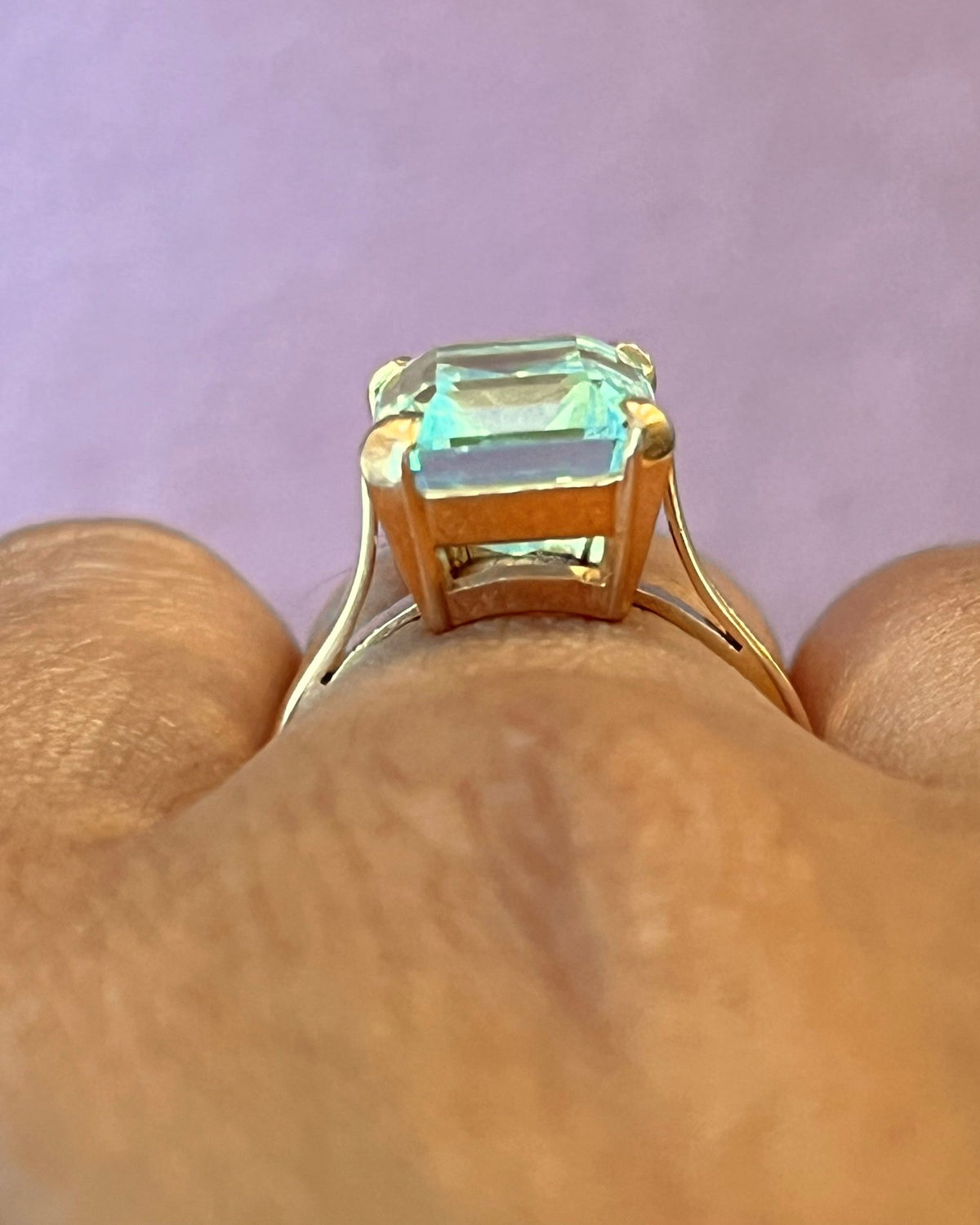 Bague Cocktail Aigue-Marine 6.25 carats 5.23g "Lydie" - Elliade Paris