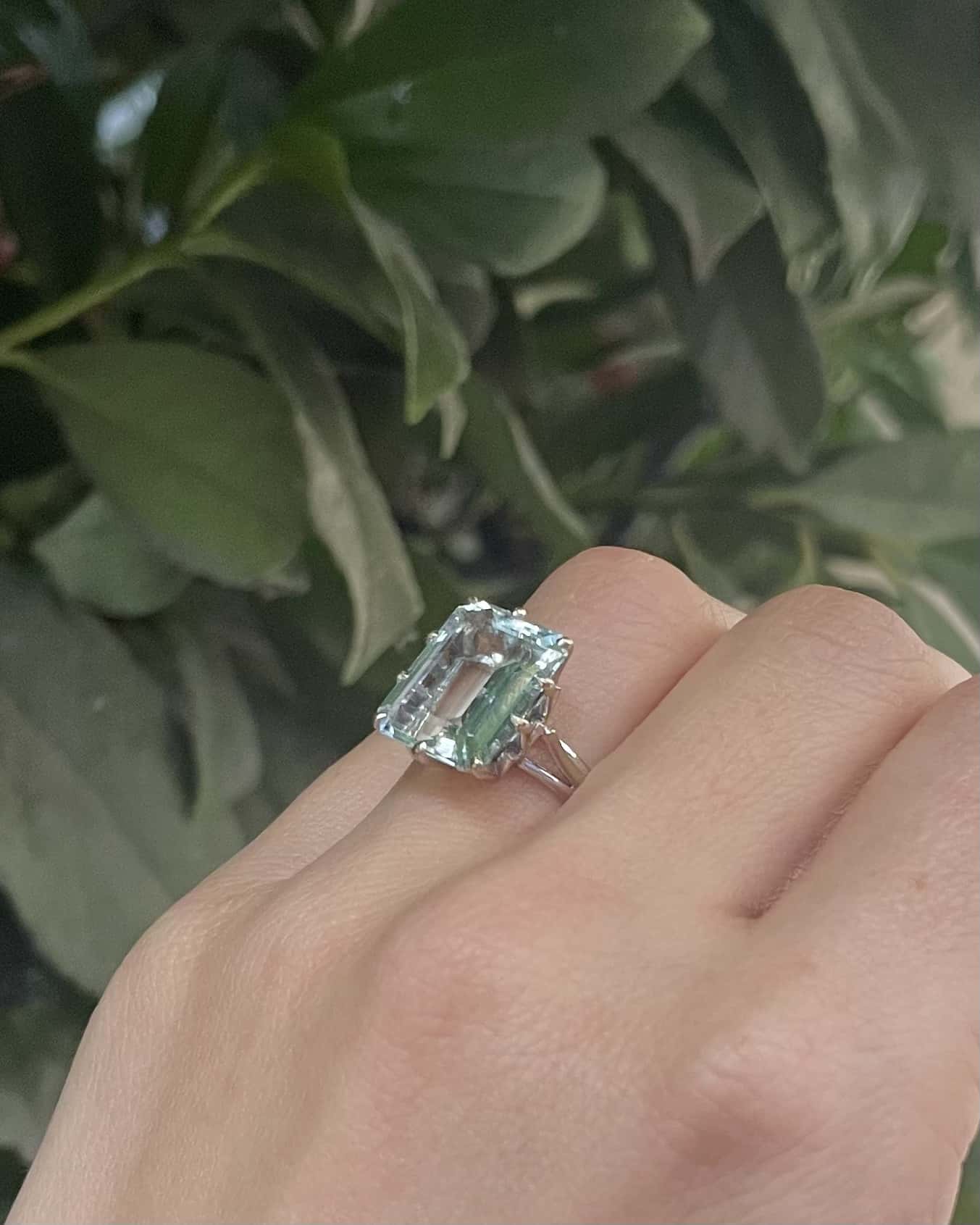 Bague Cocktail Aigue - Marine 7 carats "Rhéa" - Elliade Paris