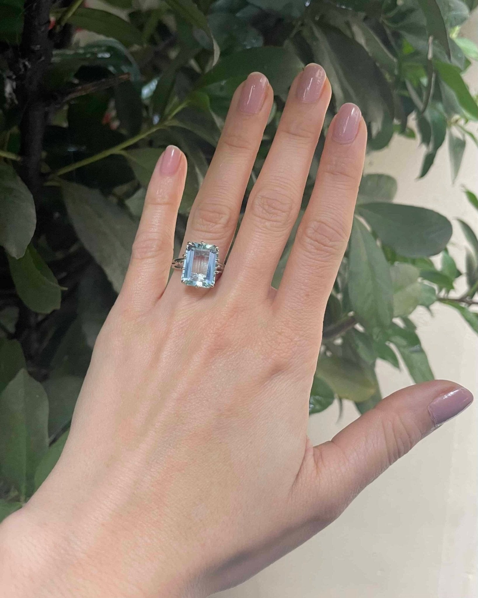 Bague Cocktail Aigue - Marine 7 carats "Rhéa" - Elliade Paris