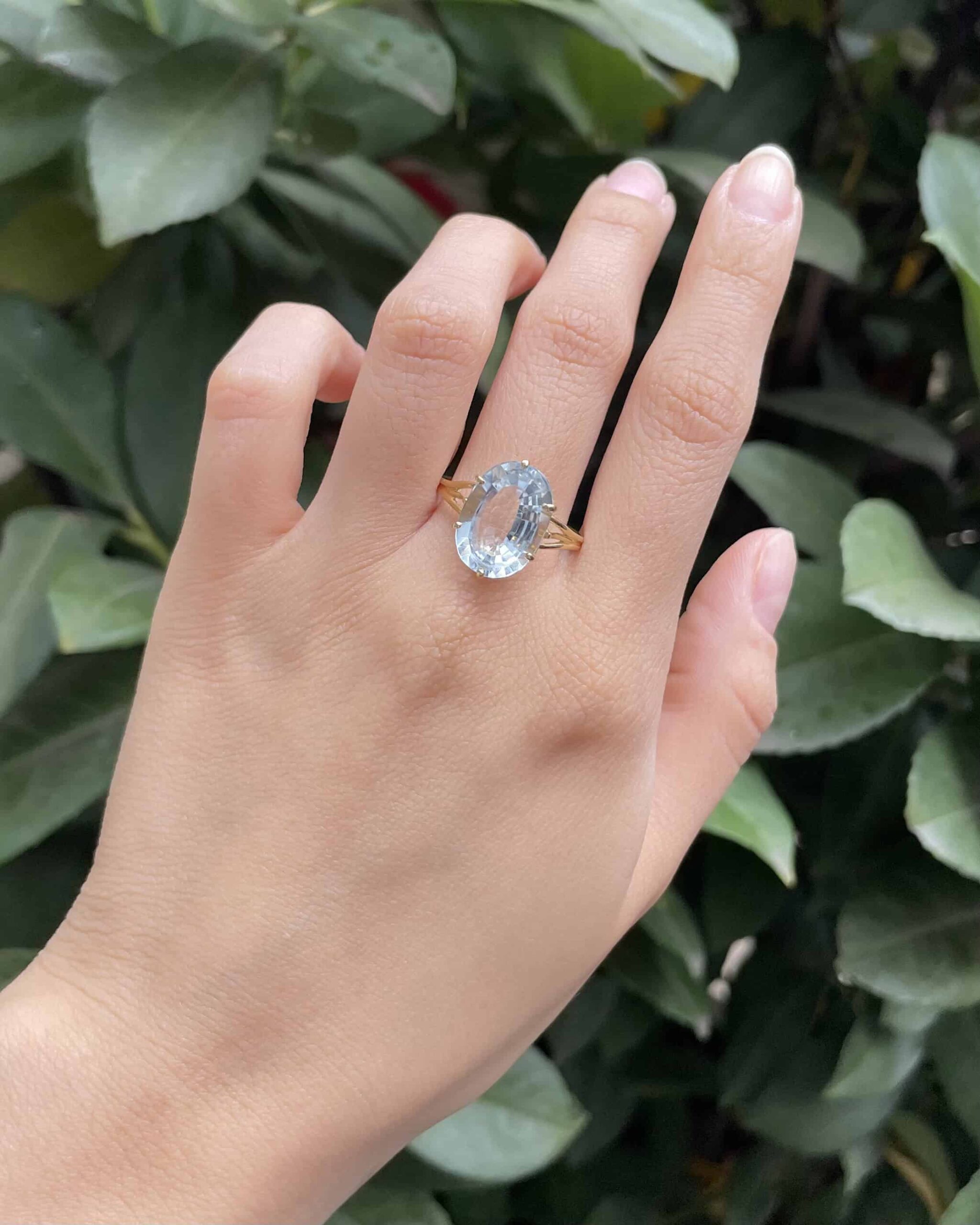 "Lévon" 3.50 Carat Aquamarine Cocktail Ring