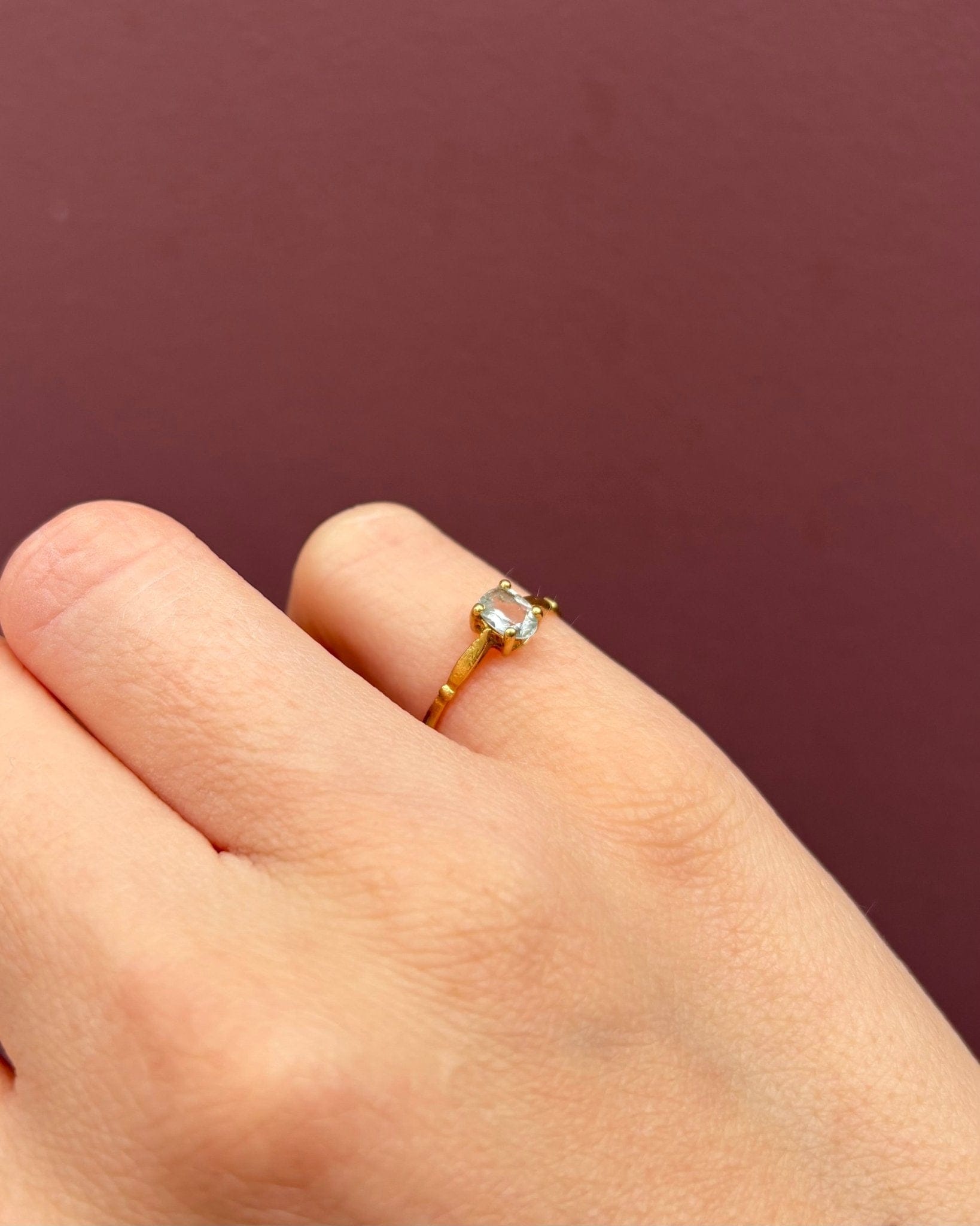 Bague Cocktail Aigue - Marine "Verona" - Elliade Paris