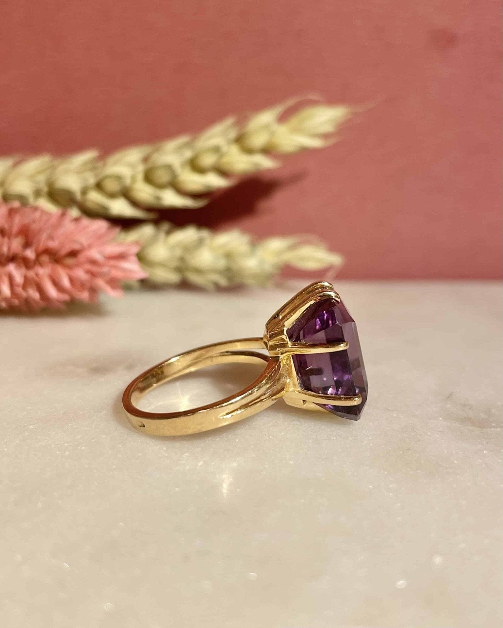 Bague Cocktail Améthyste 11 carats "Ember" - Elliade Paris